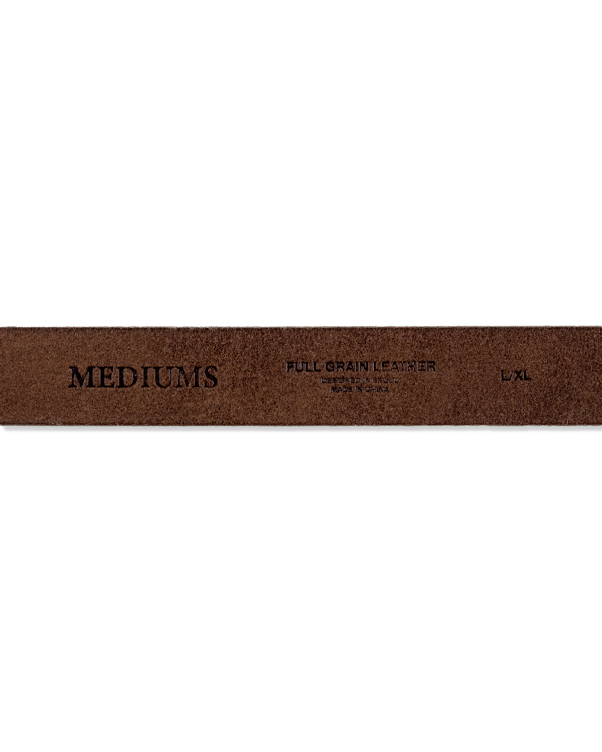 미디엄스(MEDIUMS) Distressed Full-Grain Leather Belt (디스트레스드 풀 그레인 레더 벨트)