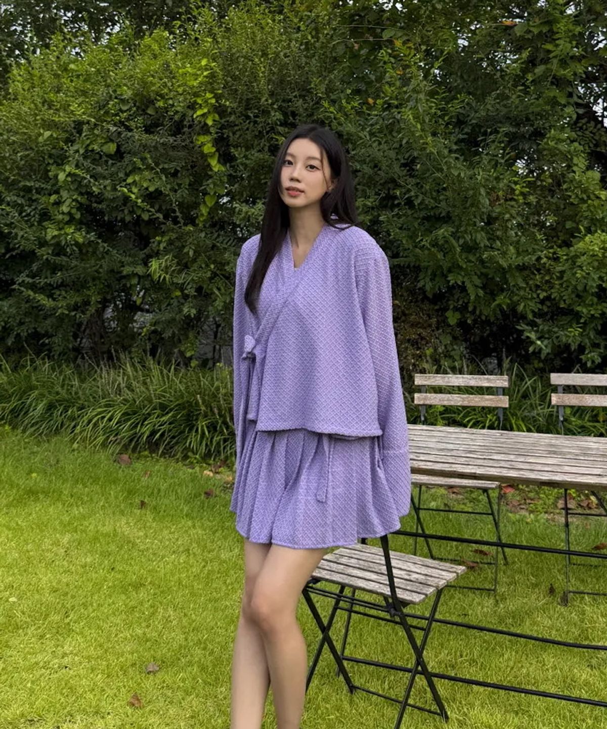 신서울(SHEENSEOUL) 체크 허리치마