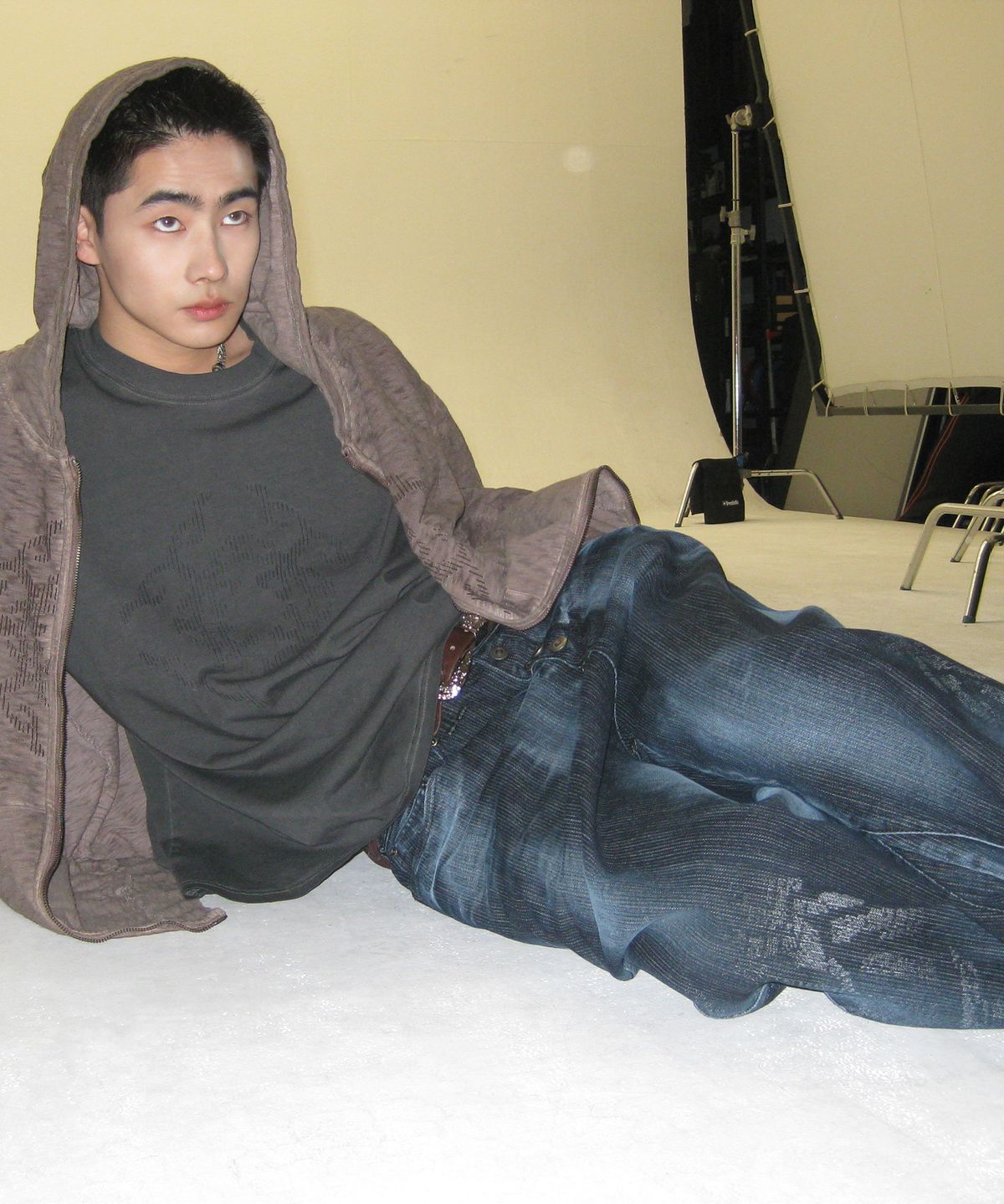 엔드릭스(EDLIX) Vintage lining printed denim (indigo blue)
