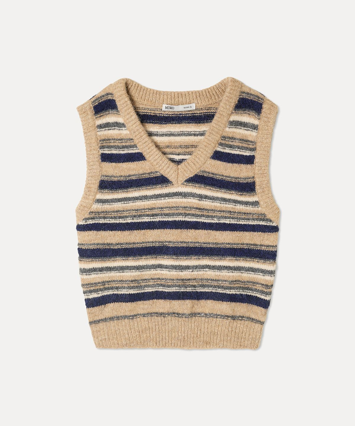 미쏘(MIXXO) 스트라이프 베스트_MIWVKG125T