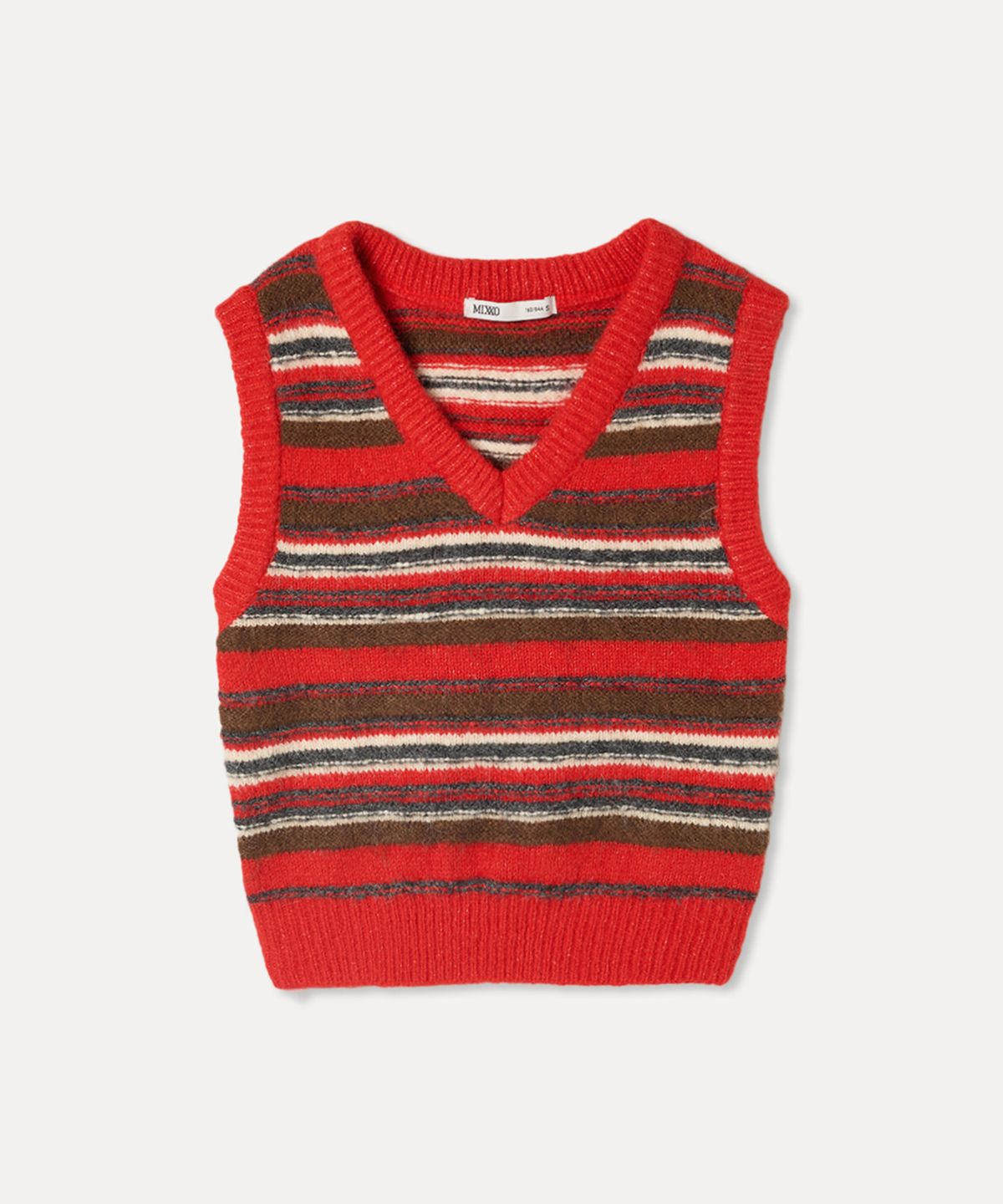 미쏘(MIXXO) 스트라이프 베스트_MIWVKG125T
