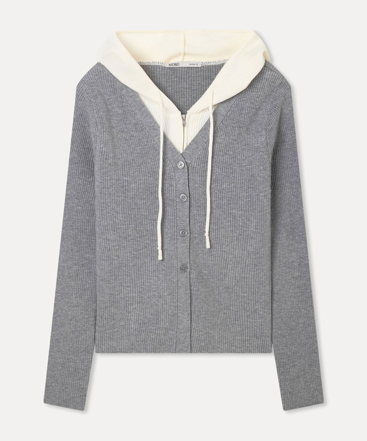 미쏘(MIXXO) 후드 레이어드 가디건_MIWCKG30QT