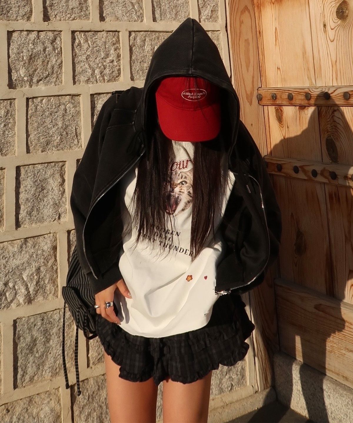 미쏘(MIXXO) 체크 미니스커트_MIWWHG34SS