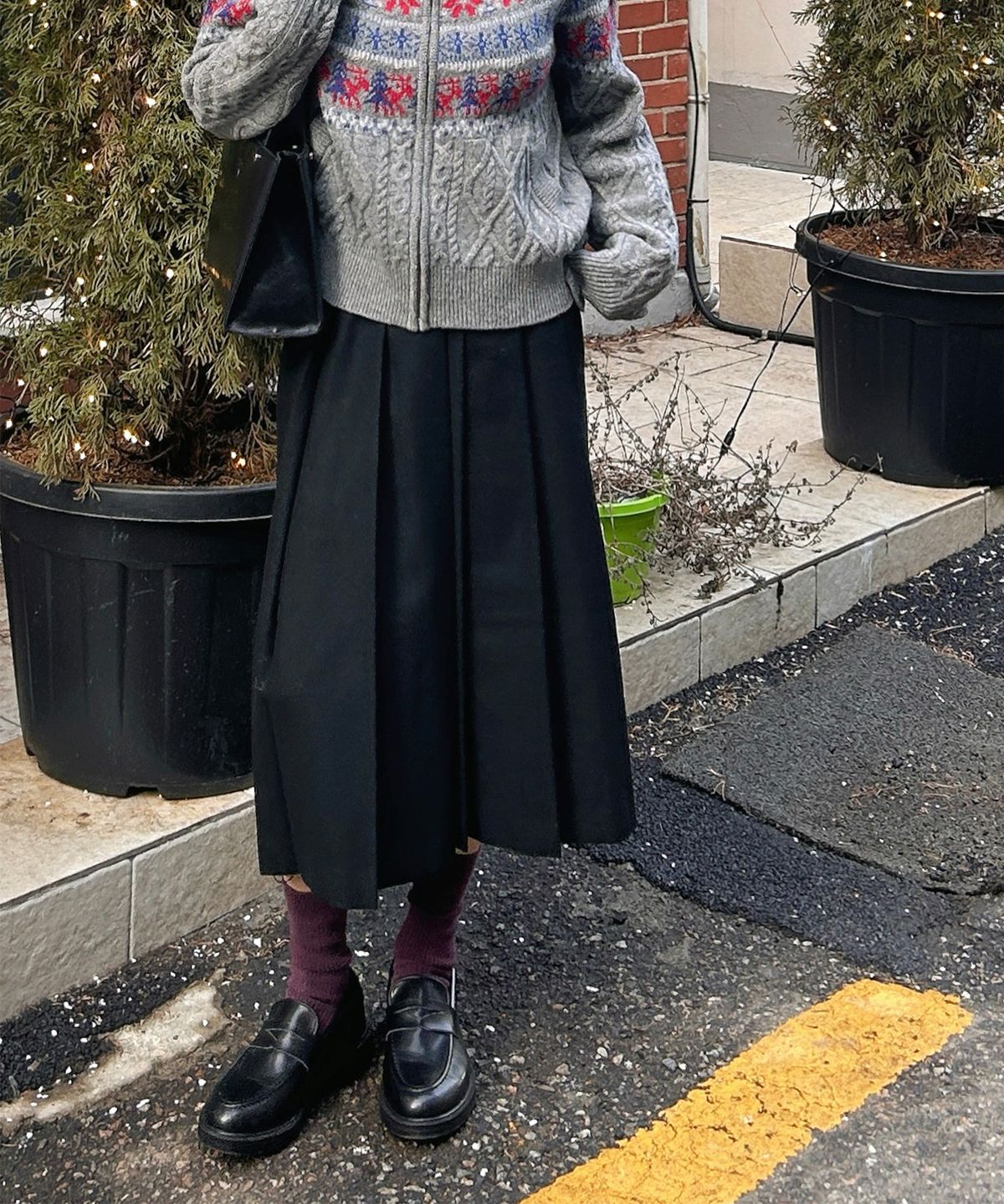 미쏘(MIXXO) 롱 플리츠 스커트 RE WHFV1QG_MIWWHFC1QG