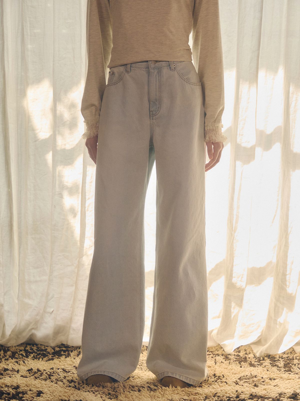뮈뮈에르(MUEMUER) Wide Denim Pants MU2599DN904M