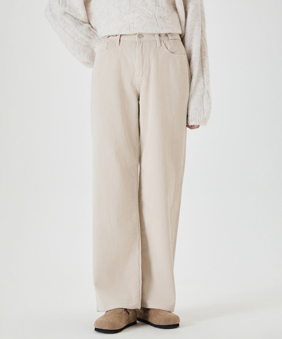 미쏘(MIXXO) 코듀로이 스트레이트핏 팬츠_MIWTCG31SS