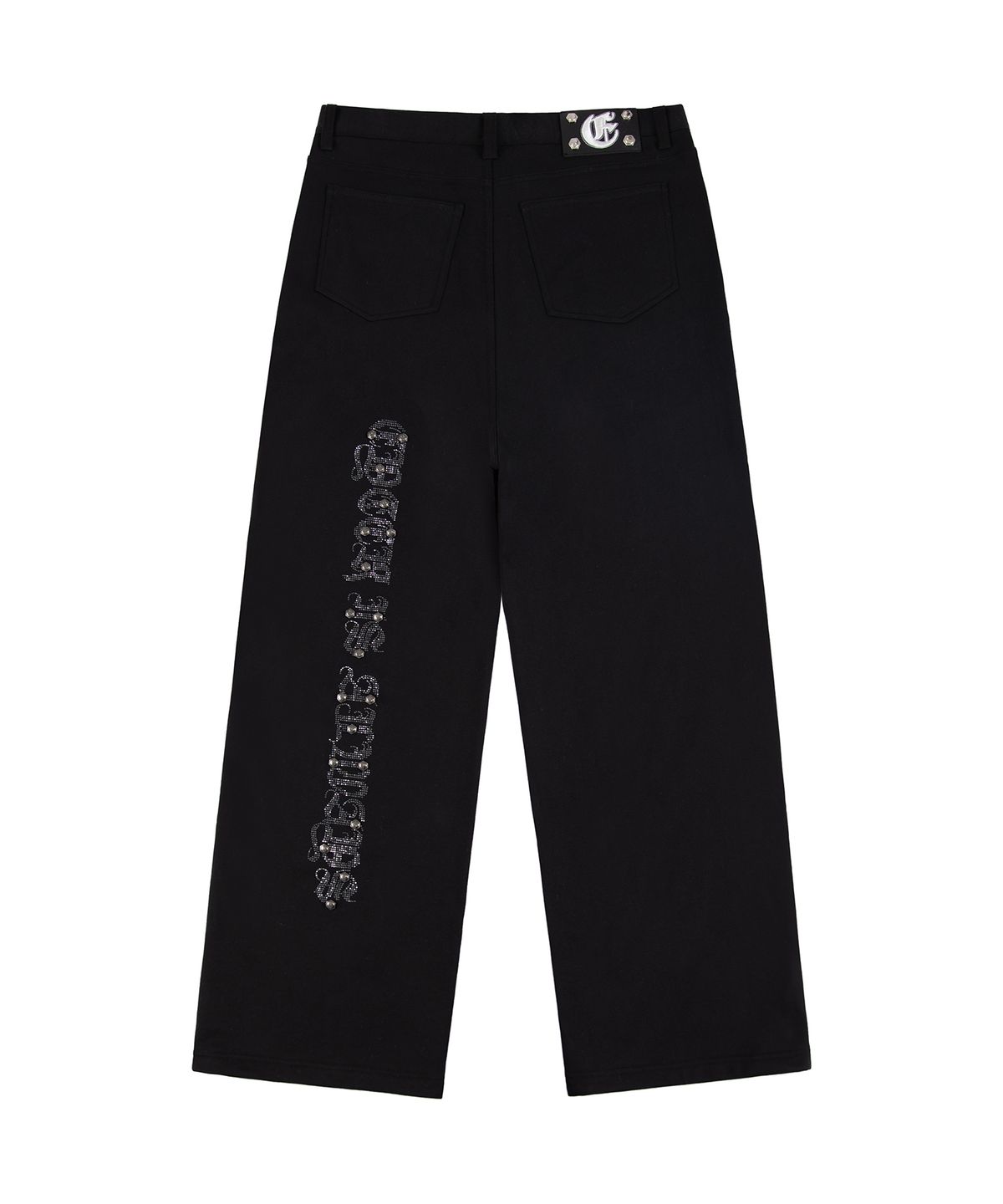 이와이이알(EYEER) Stud&Hotfix Detail Sweatpants - Black