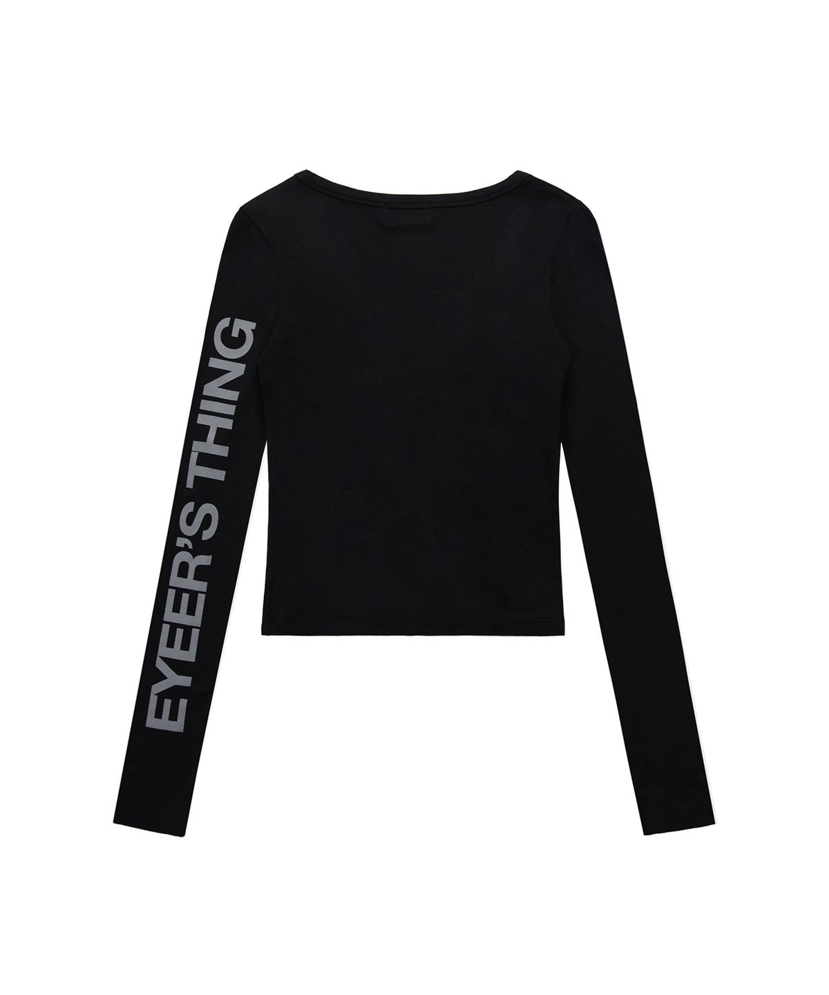 이와이이알(EYEER) 02 Logo Button Long Sleeve - Black