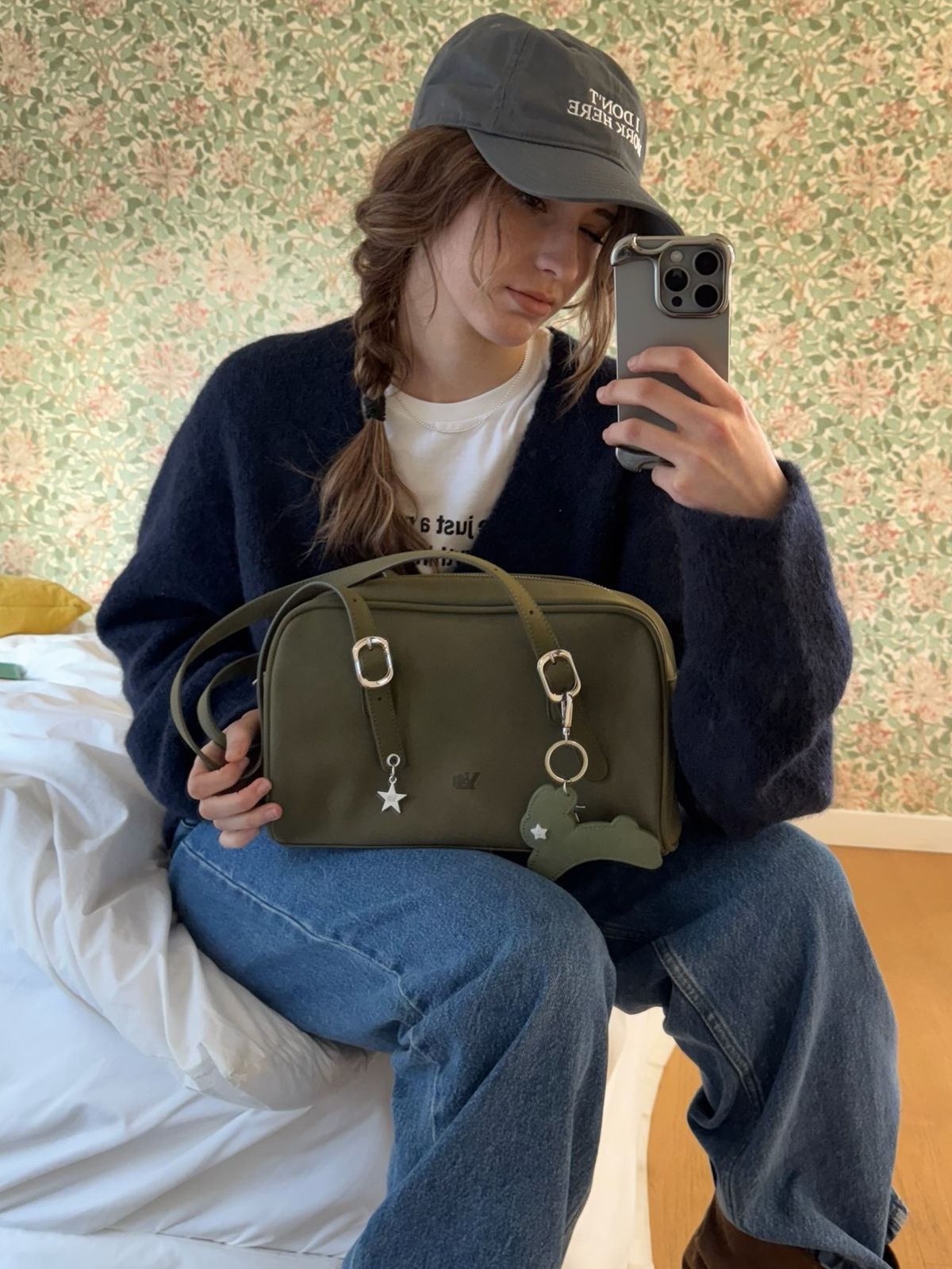 아이세이예르(ISAYYERR) Yerr Square Bag (matcha)