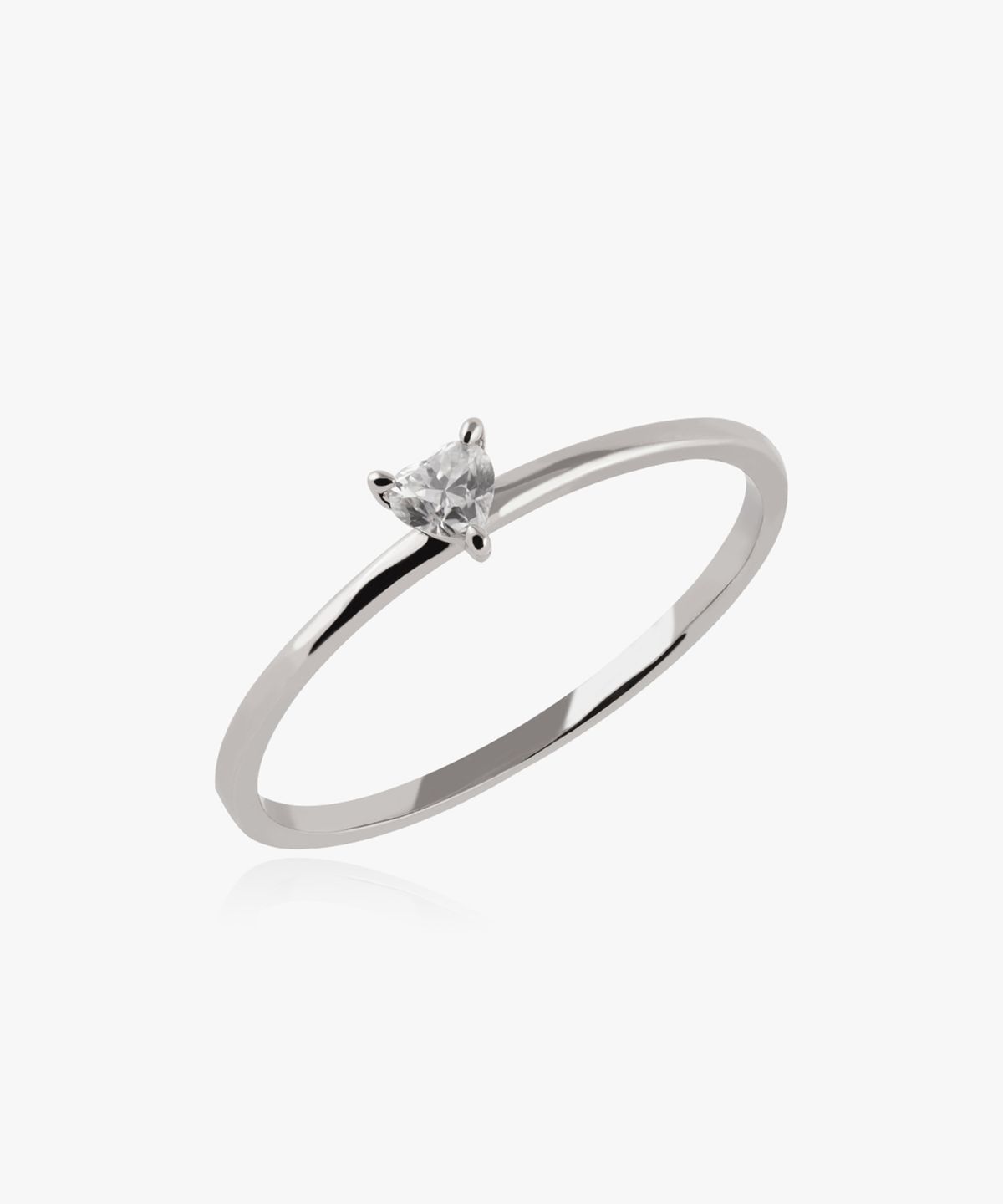 엘렌쥬얼리(HELENE JEWELRY) Silver 925 1부 하트 컷 모이사나이트 미스 링 반지