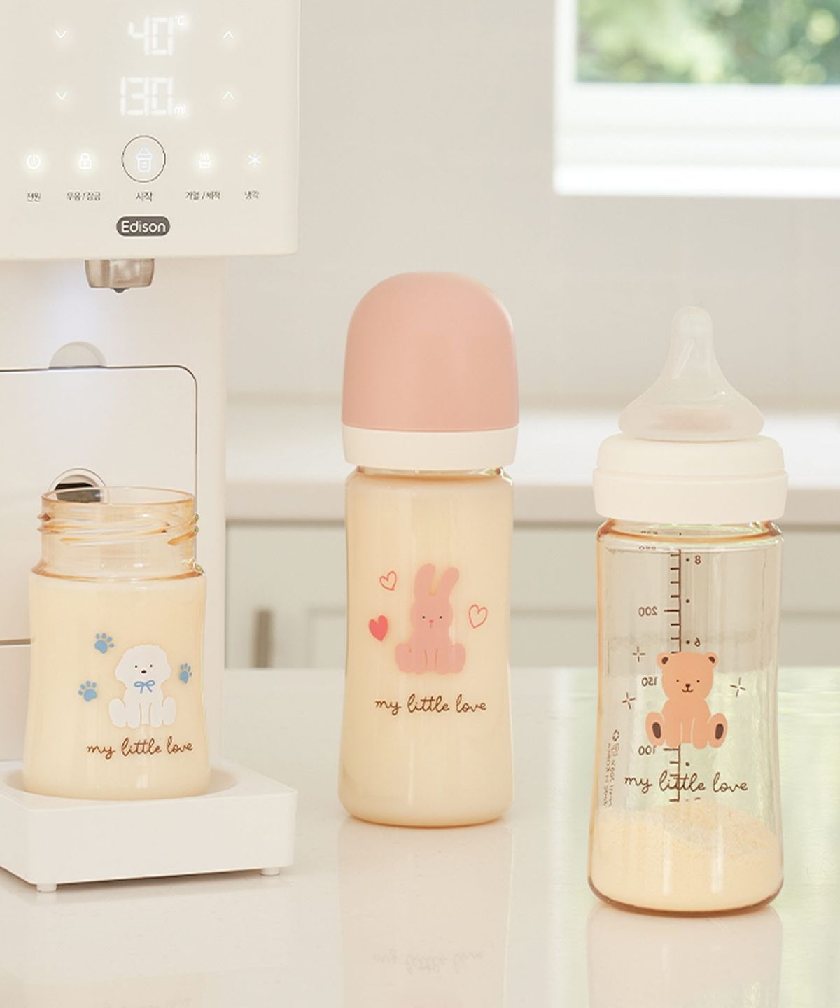 에디슨(EDISON) 리틀러브 PPSU 노꼭지 젖병 250ml