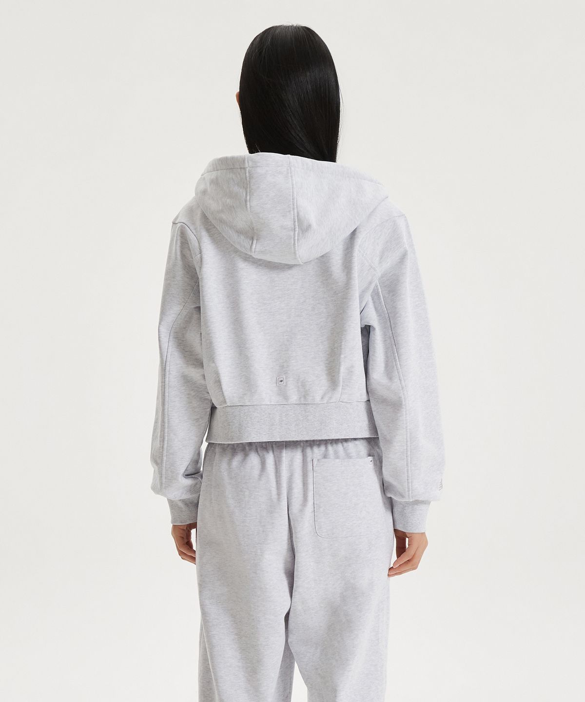 뉴발란스(NEW BALANCE) NBMDG1W212 / WOMEN 에센셜 후드집업 (LIGHT GRAY)