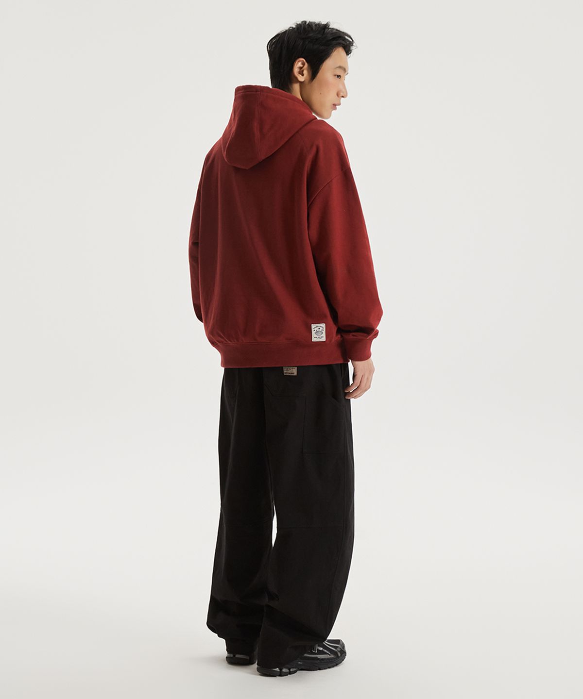 뉴발란스(NEW BALANCE) NBN0G11213 / UNI NEW GREY 그래픽 후드티 (RED)