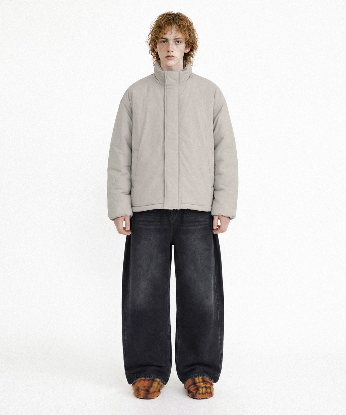 엔티이티(NTET) Vintage side pintuck denim pants (black)