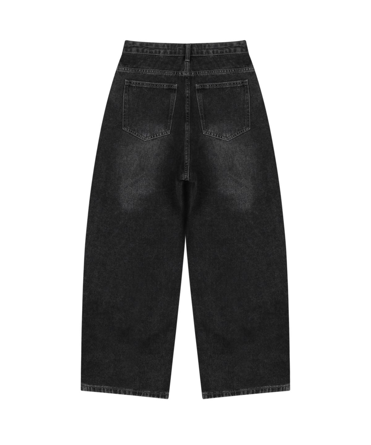 엔티이티(NTET) Vintage side pintuck denim pants (black)