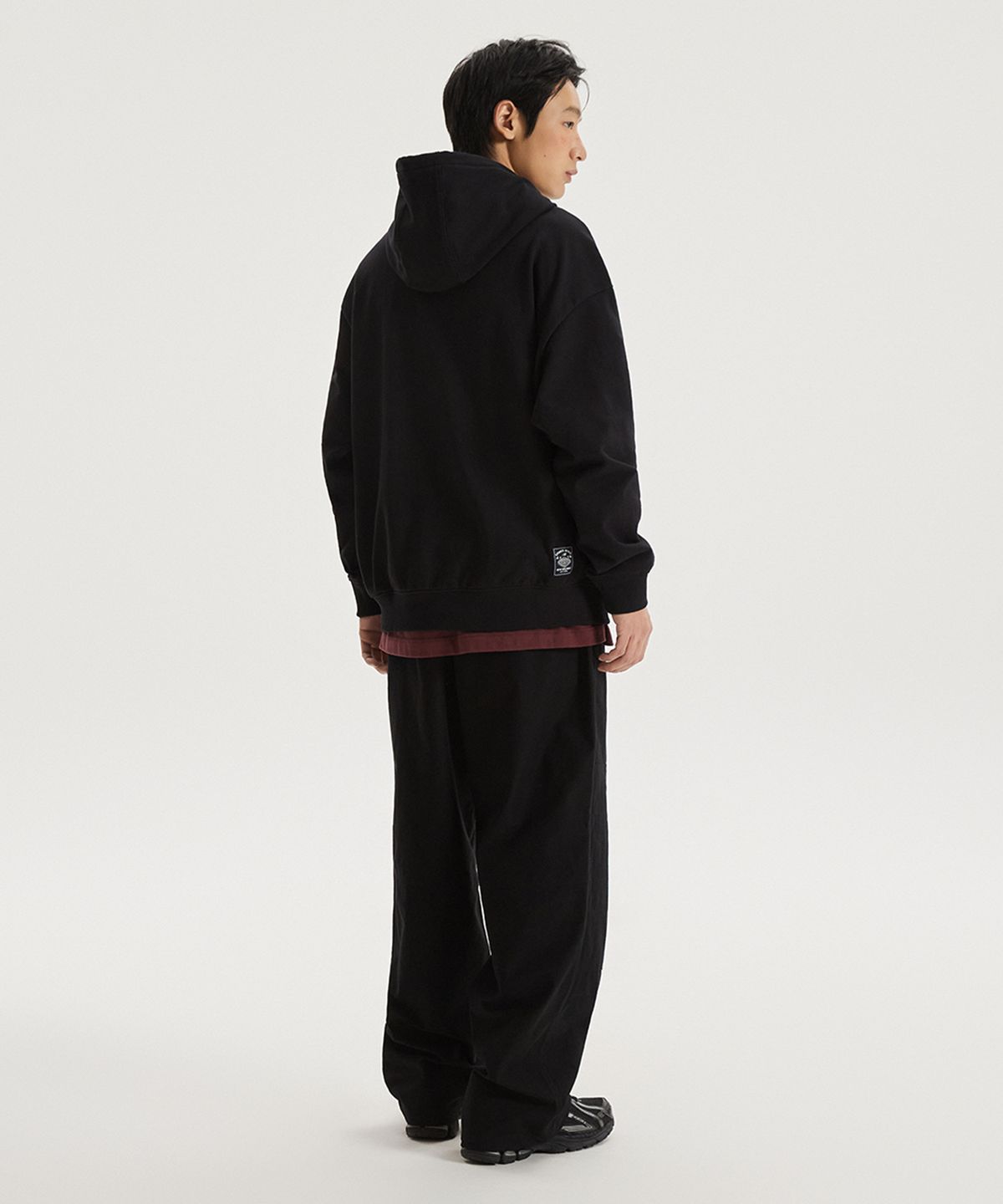 뉴발란스(NEW BALANCE) NBN0G11213 / UNI NEW GREY 그래픽 후드티 (BLACK)