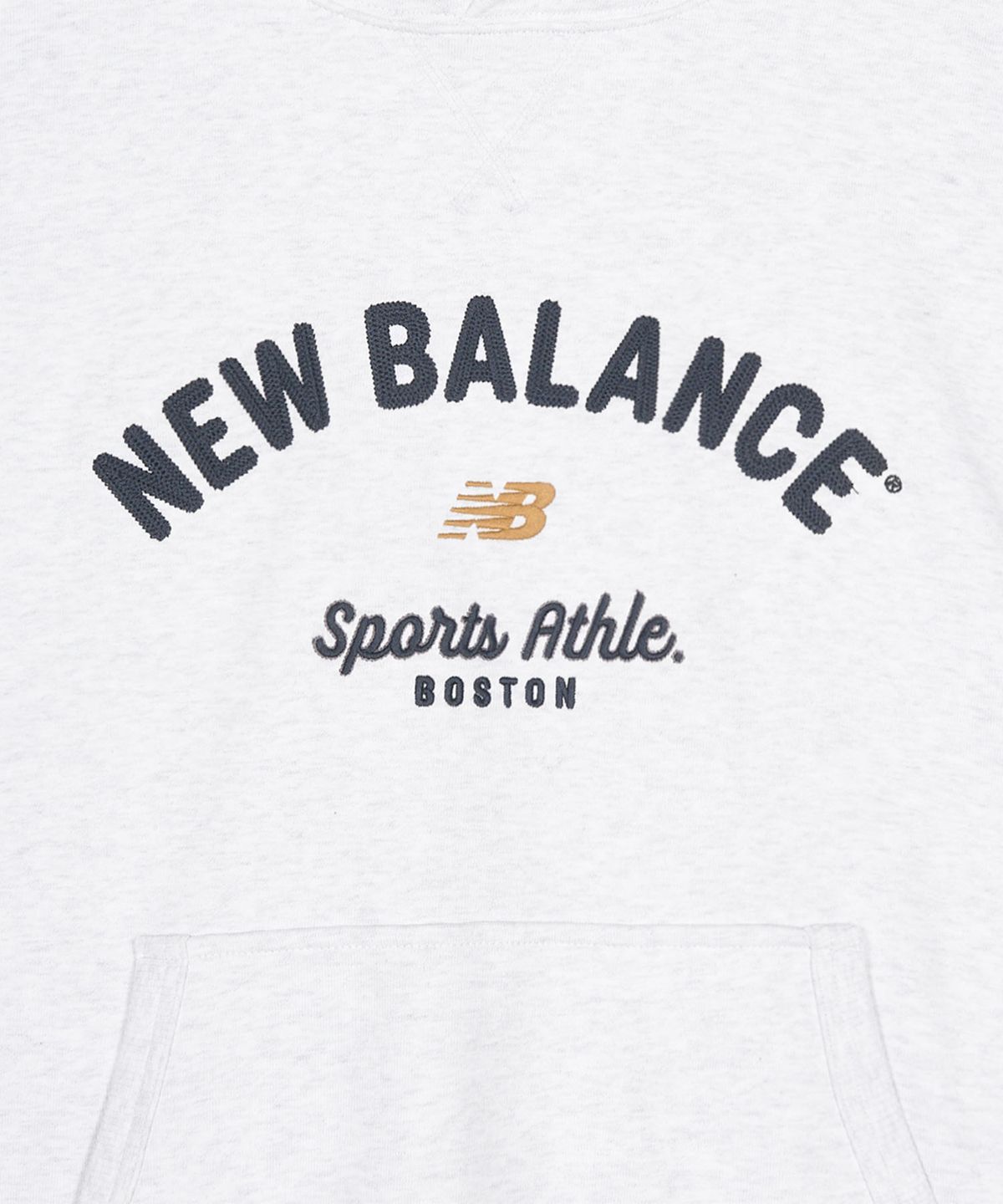 뉴발란스(NEW BALANCE) NBN0G11213 / UNI NEW GREY 그래픽 후드티 (LIGHT GRAY)