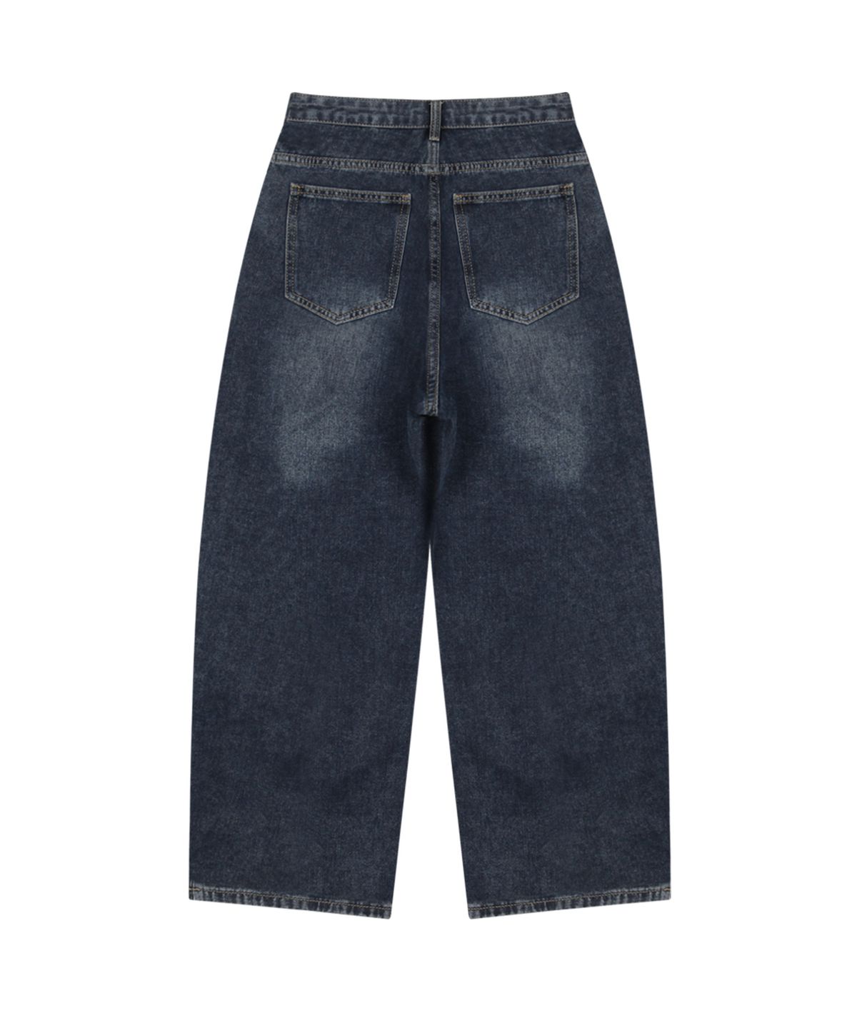 엔티이티(NTET) Vintage side pintuck denim pants (dark blue)