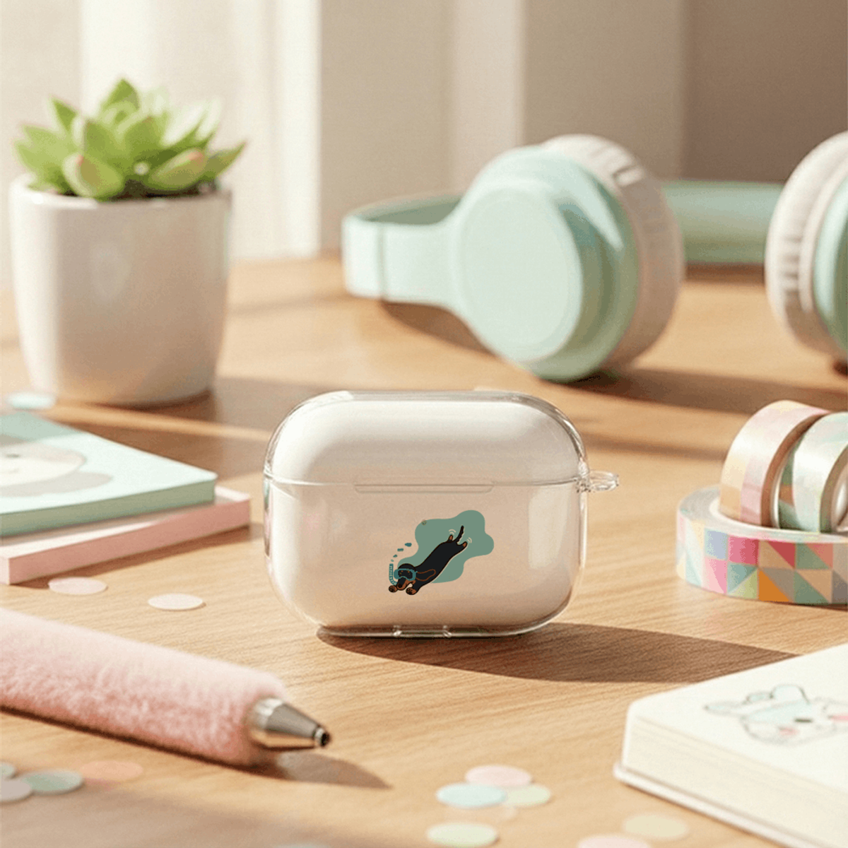 아칸(AKAN) 아칸 그노 수영-닥스 에어팟프로 투명케이스