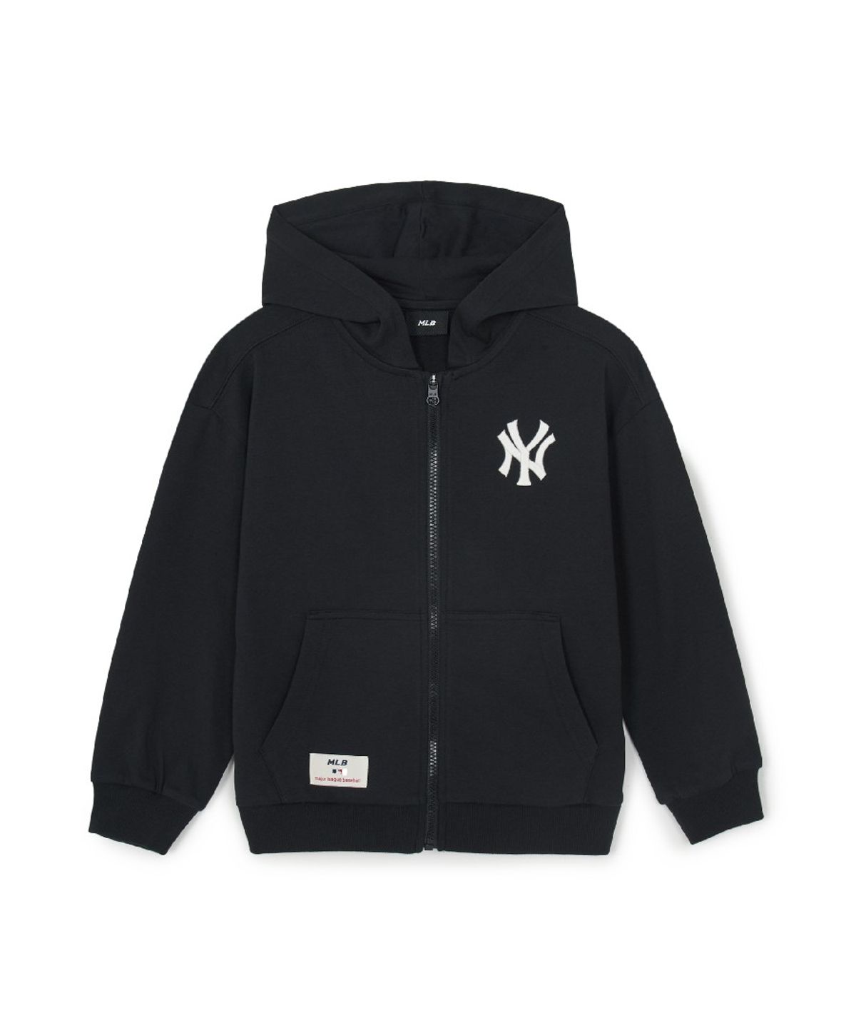 엠엘비 키즈(MLB KIDS) 스포티브 베이직 후드 집업 세트 NY (Black)