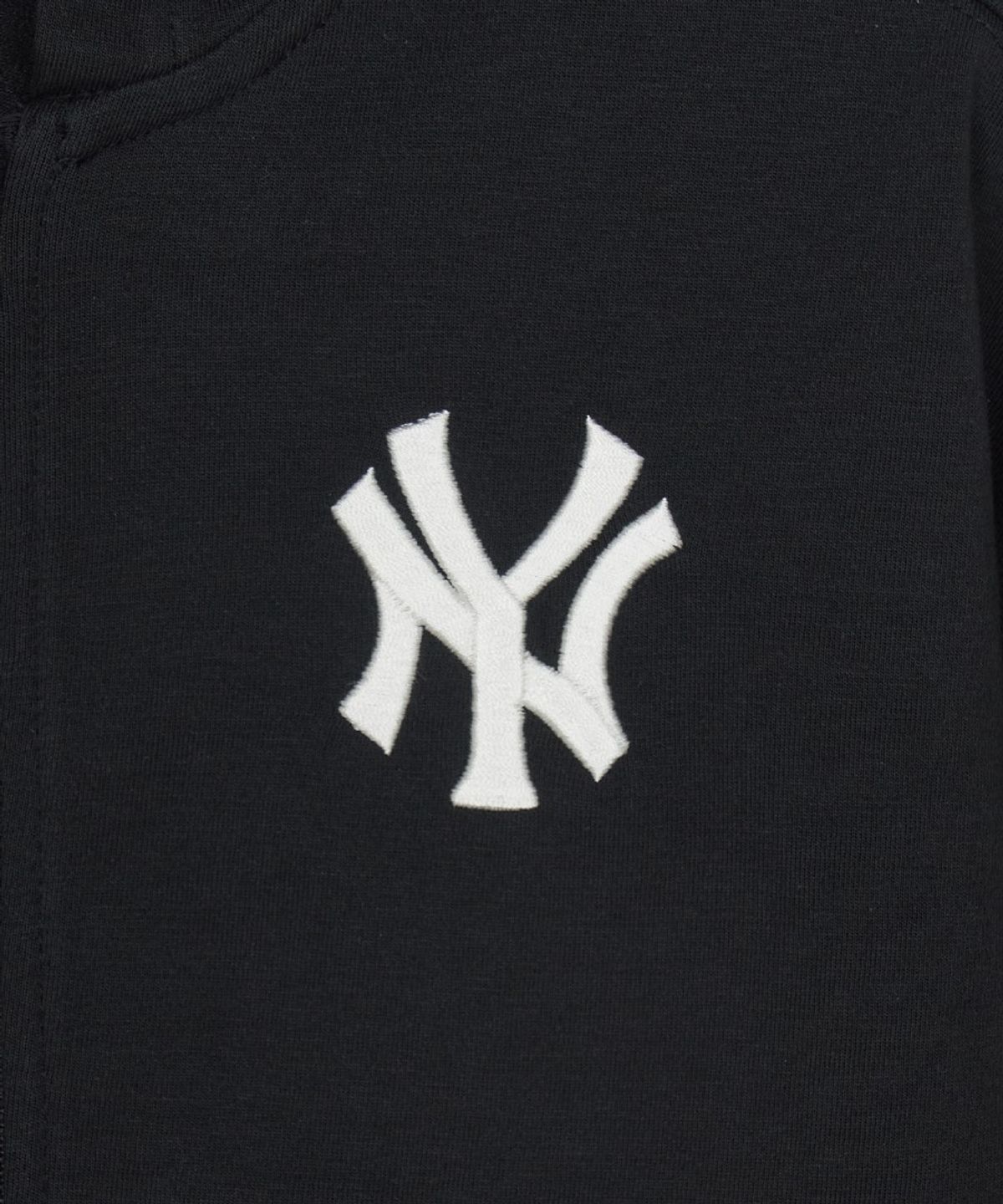 엠엘비 키즈(MLB KIDS) 스포티브 베이직 후드 집업 세트 NY (Black)