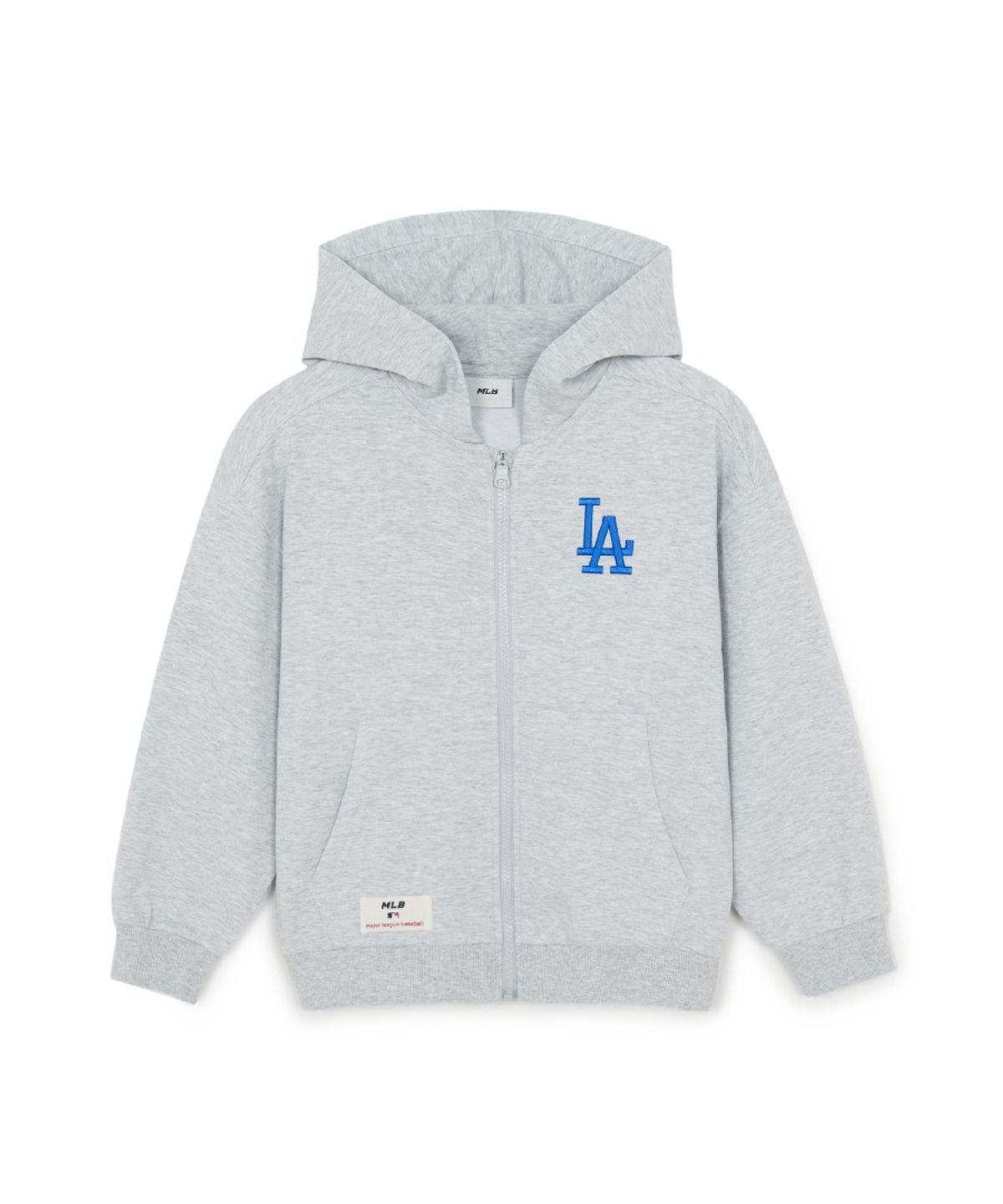 엠엘비 키즈(MLB KIDS) 스포티브 베이직 후드 집업 세트 LA (L.Melange Grey)