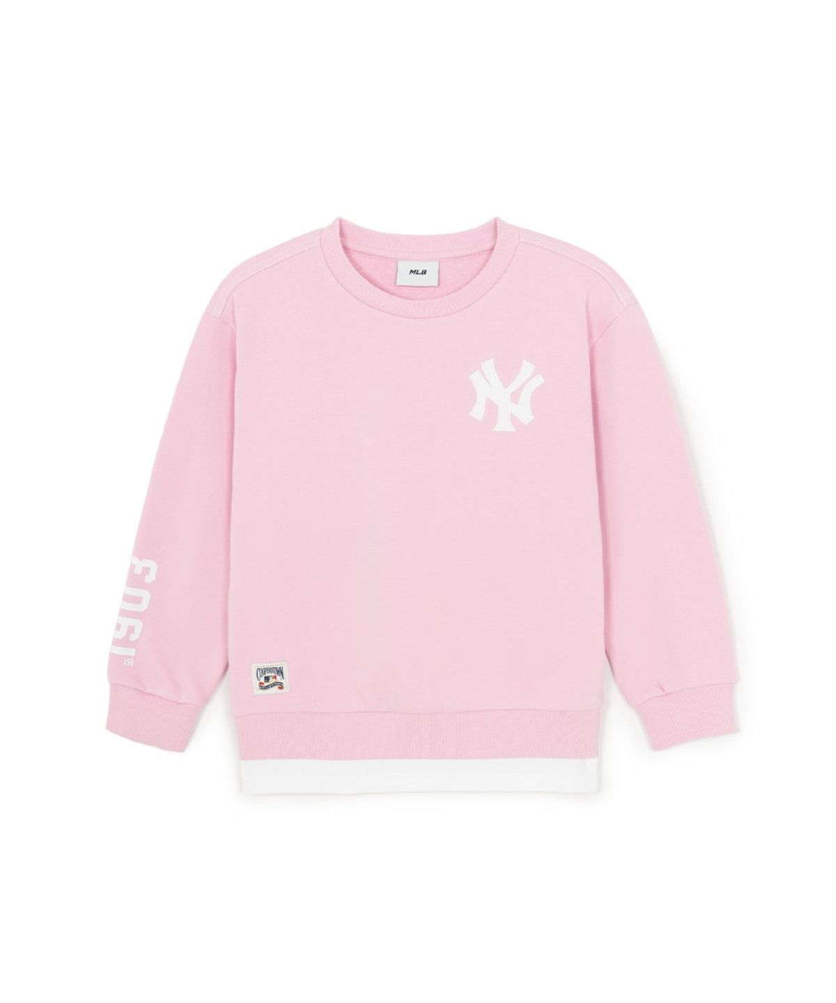 엠엘비 키즈(MLB KIDS) 스포티브 베이직 레이어드 맨투맨세트 NY (L.Pink)