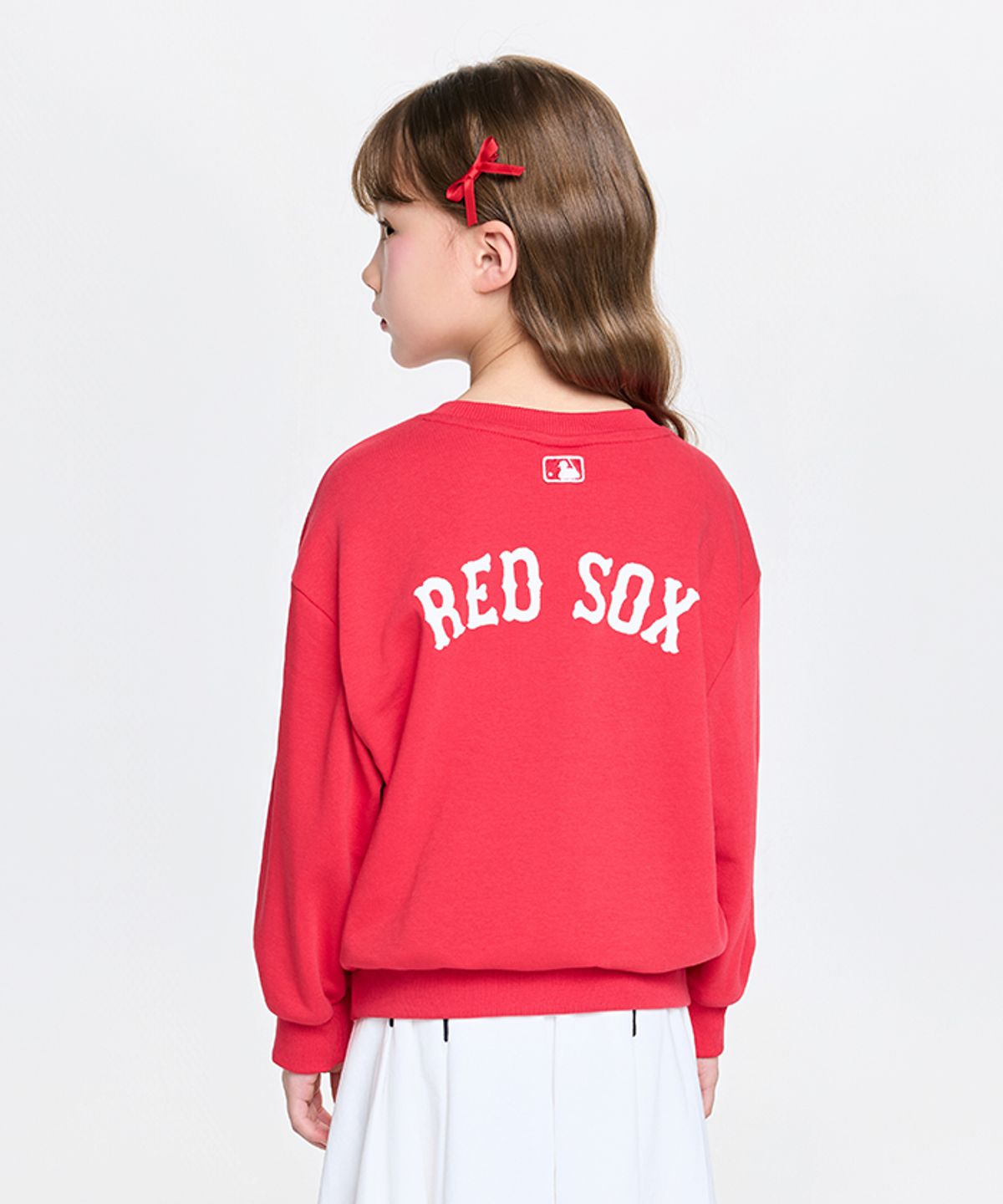 엠엘비 키즈(MLB KIDS) 스포티브 베이직 레터링 맨투맨 BOS (Red)