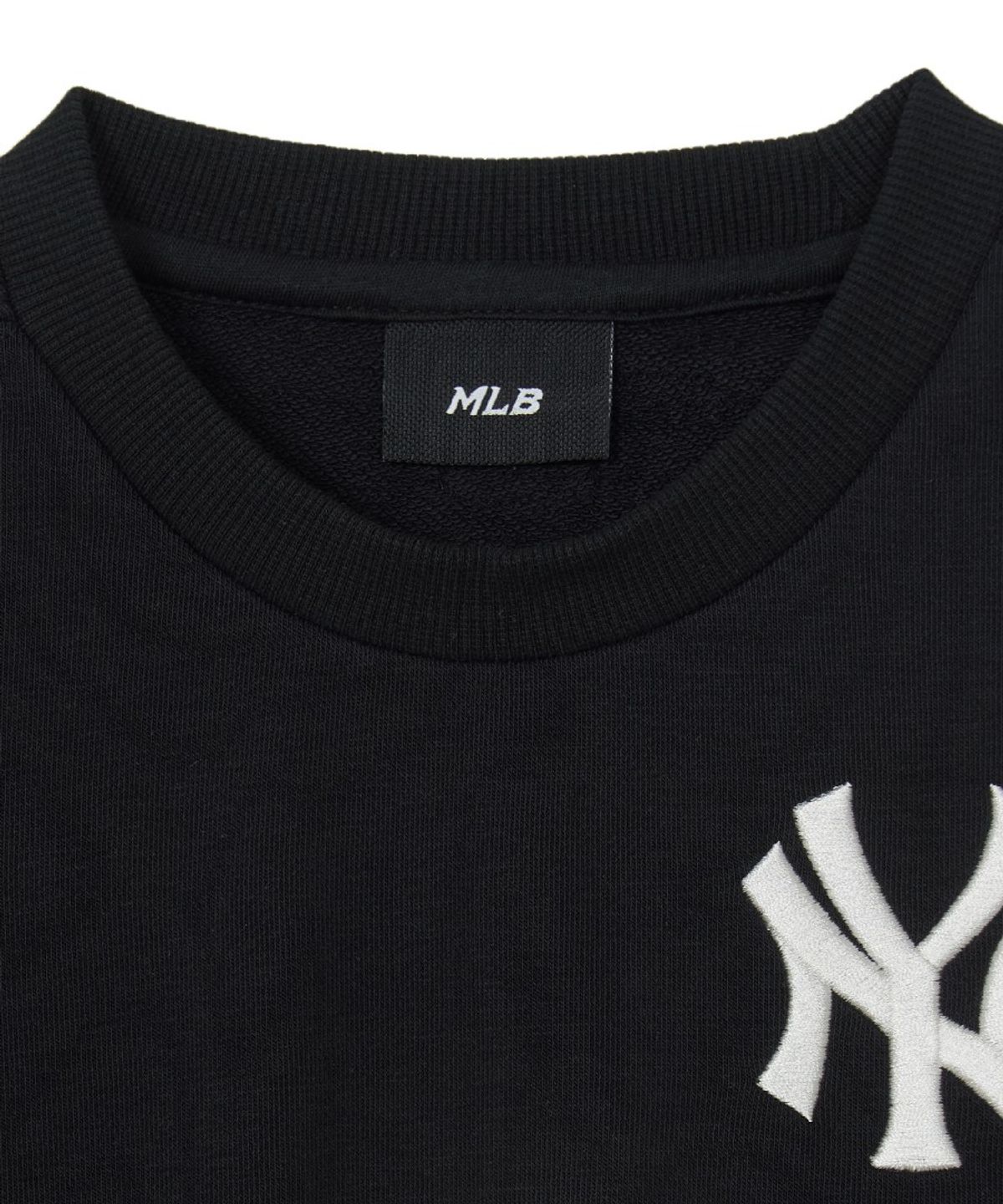 엠엘비 키즈(MLB KIDS) 스포티브 베이직 레터링 맨투맨 NY (Black)