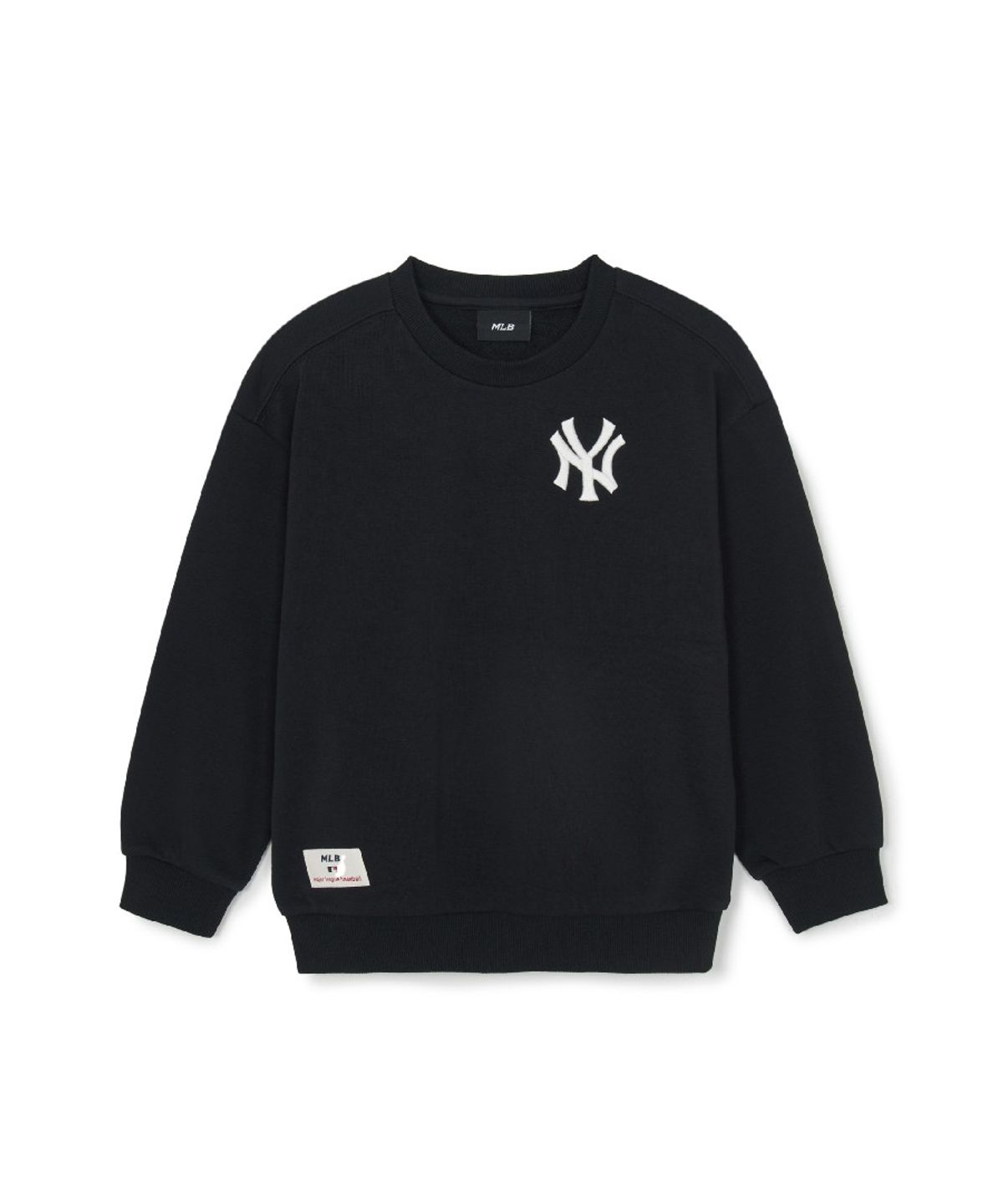 엠엘비 키즈(MLB KIDS) 스포티브 베이직 레터링 맨투맨 NY (Black)