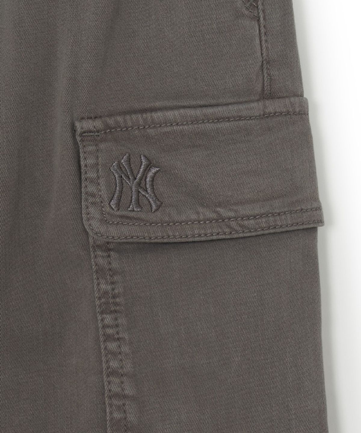엠엘비 키즈(MLB KIDS) 베이직 와이드 카고 데님 팬츠 NY (Khaki)