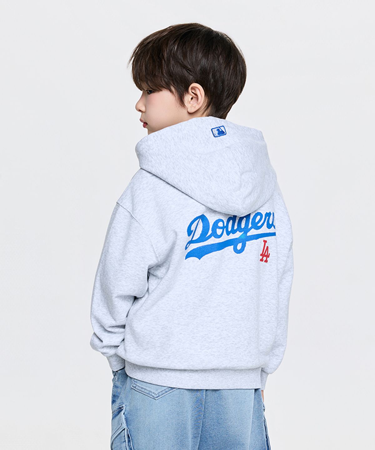 엠엘비 키즈(MLB KIDS) 베이직 클래식 쿠퍼스 후드티 LA (L.Melange Grey)