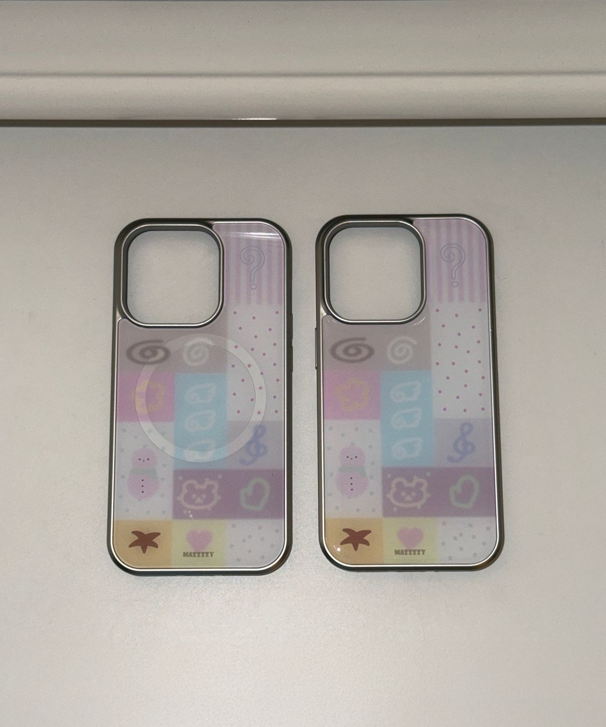 마찌(MAZZZZY) [Silver] Winter Patch case
