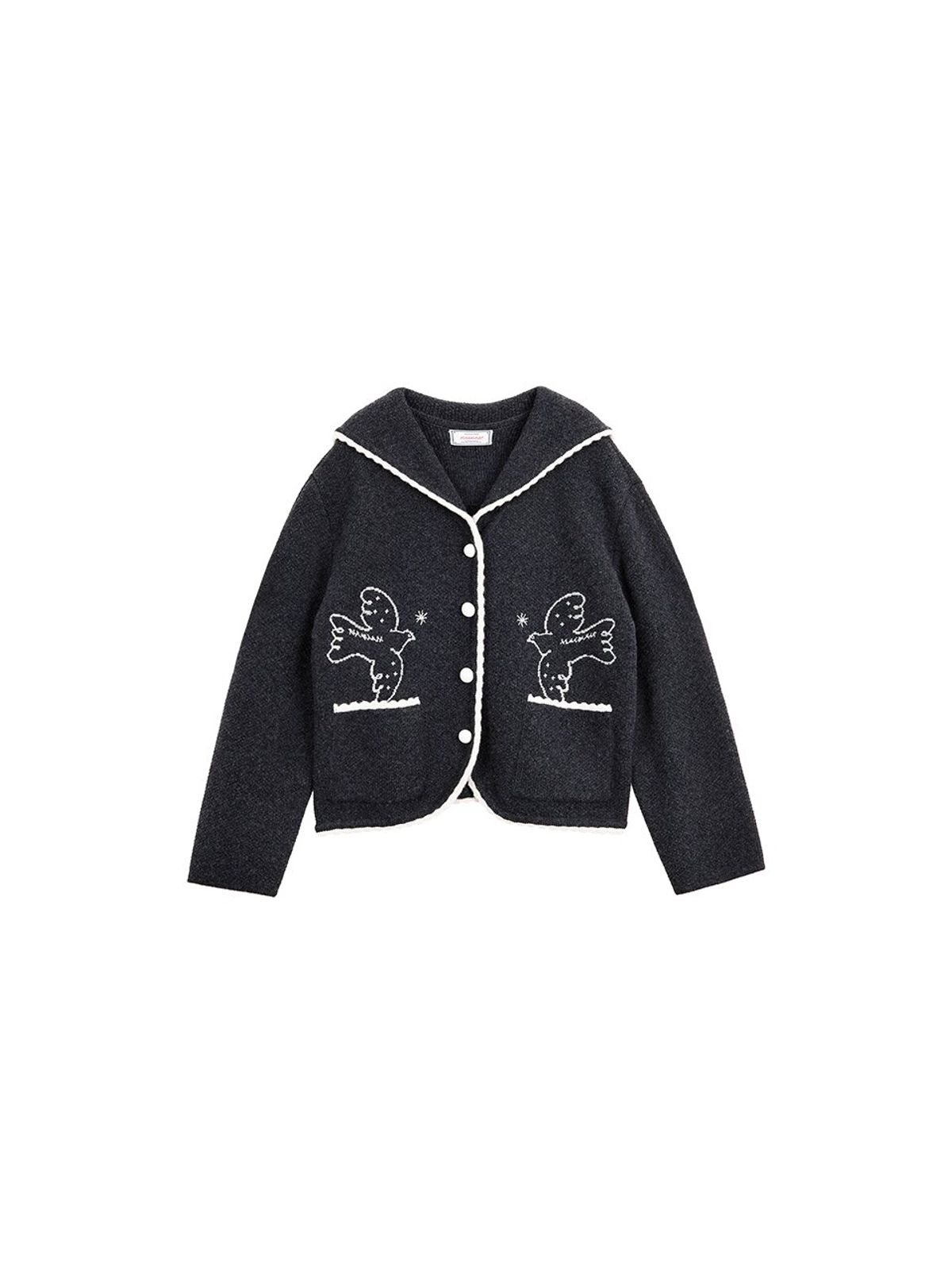 뮈뮈에르(MUEMUER) Bird Embroidery Ciel Cardigan MU2611CD501V