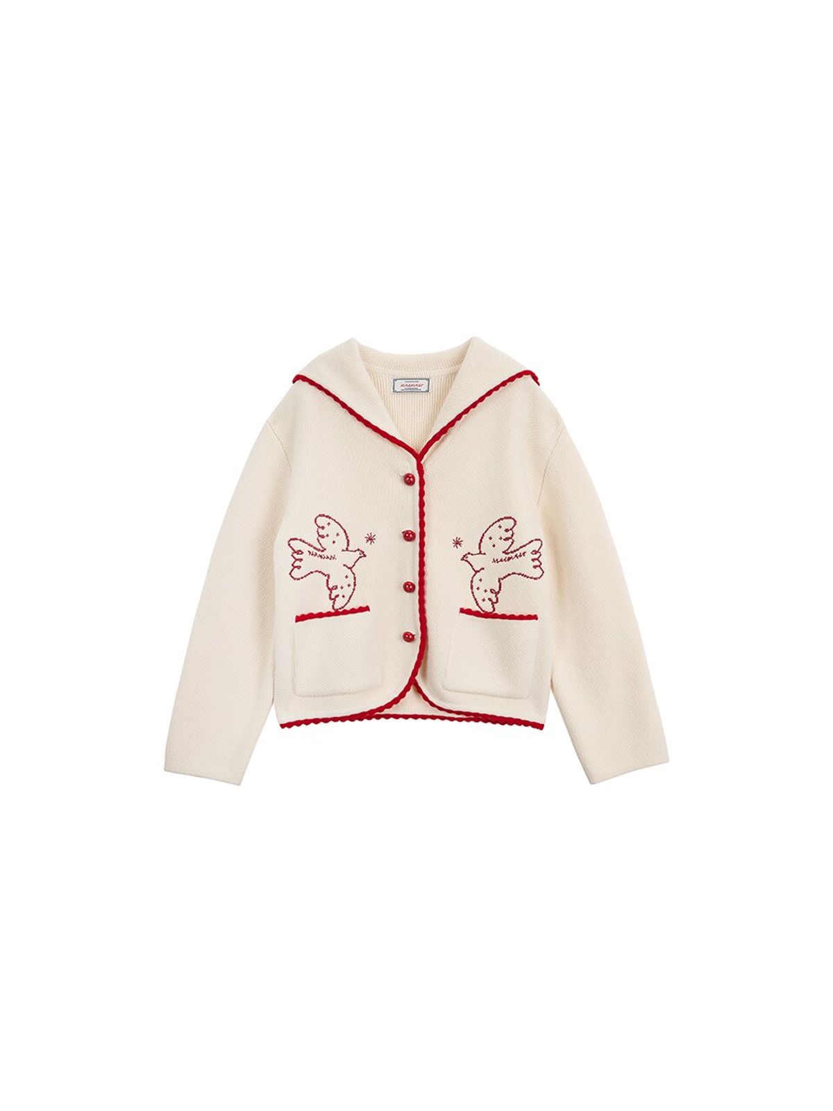 뮈뮈에르(MUEMUER) Bird Embroidery Ciel Cardigan MU2611CD501V