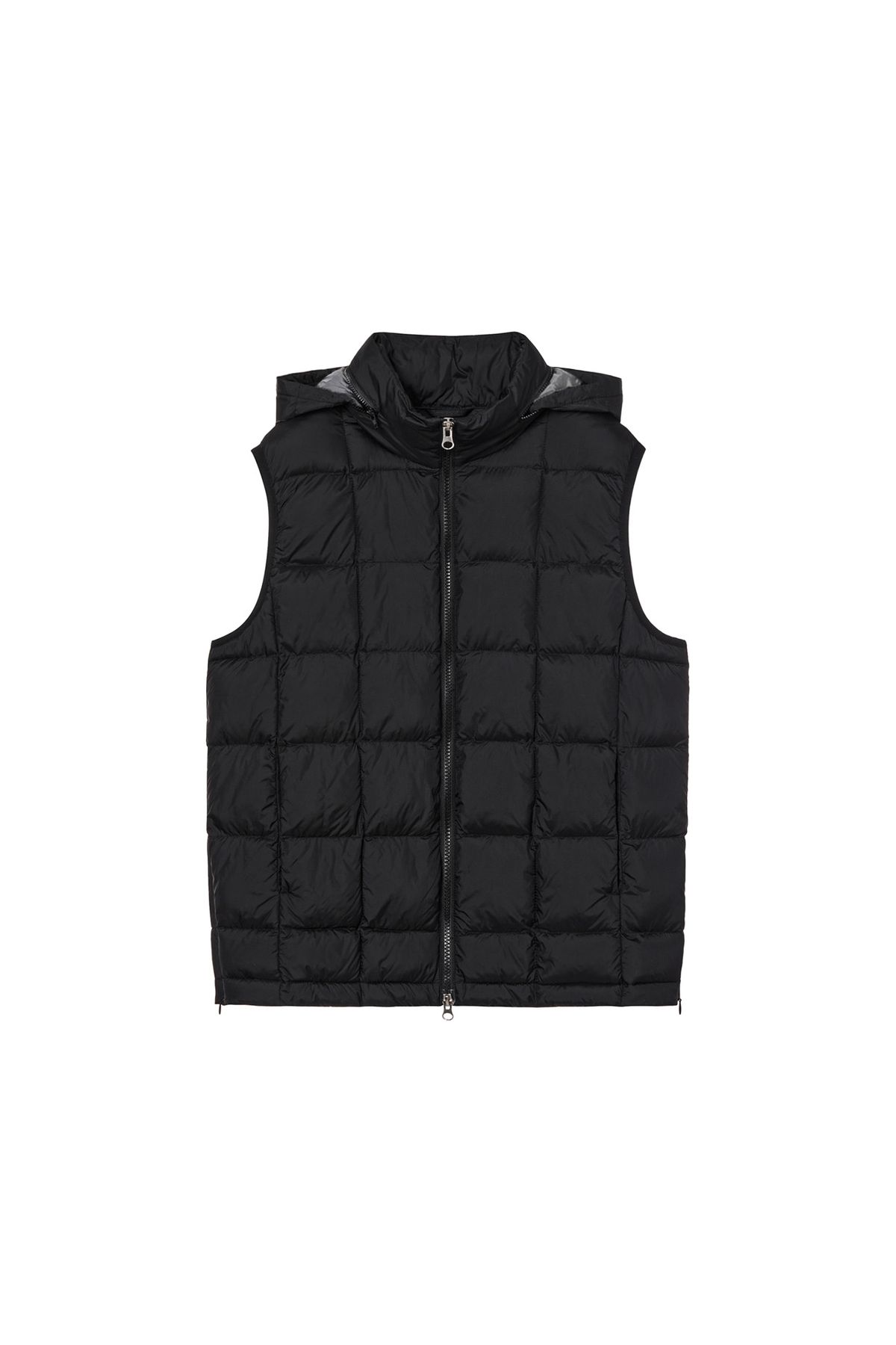 다이닛(DEINET) POINT WELLON HOOD VEST IN BLACK
