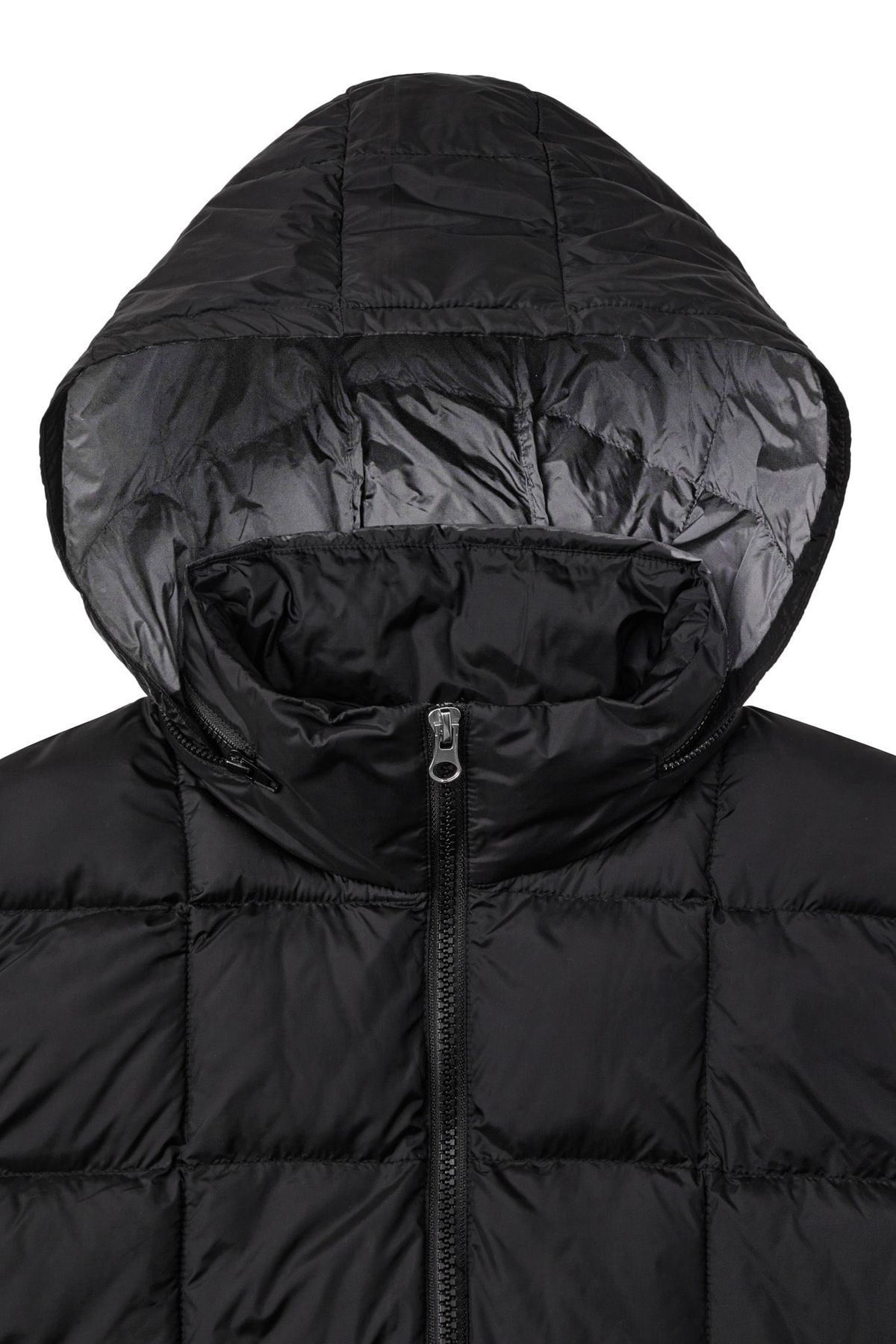 다이닛(DEINET) POINT WELLON HOOD VEST IN BLACK