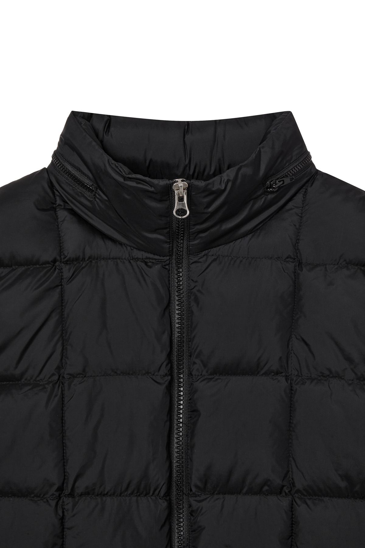 다이닛(DEINET) POINT WELLON HOOD VEST IN BLACK