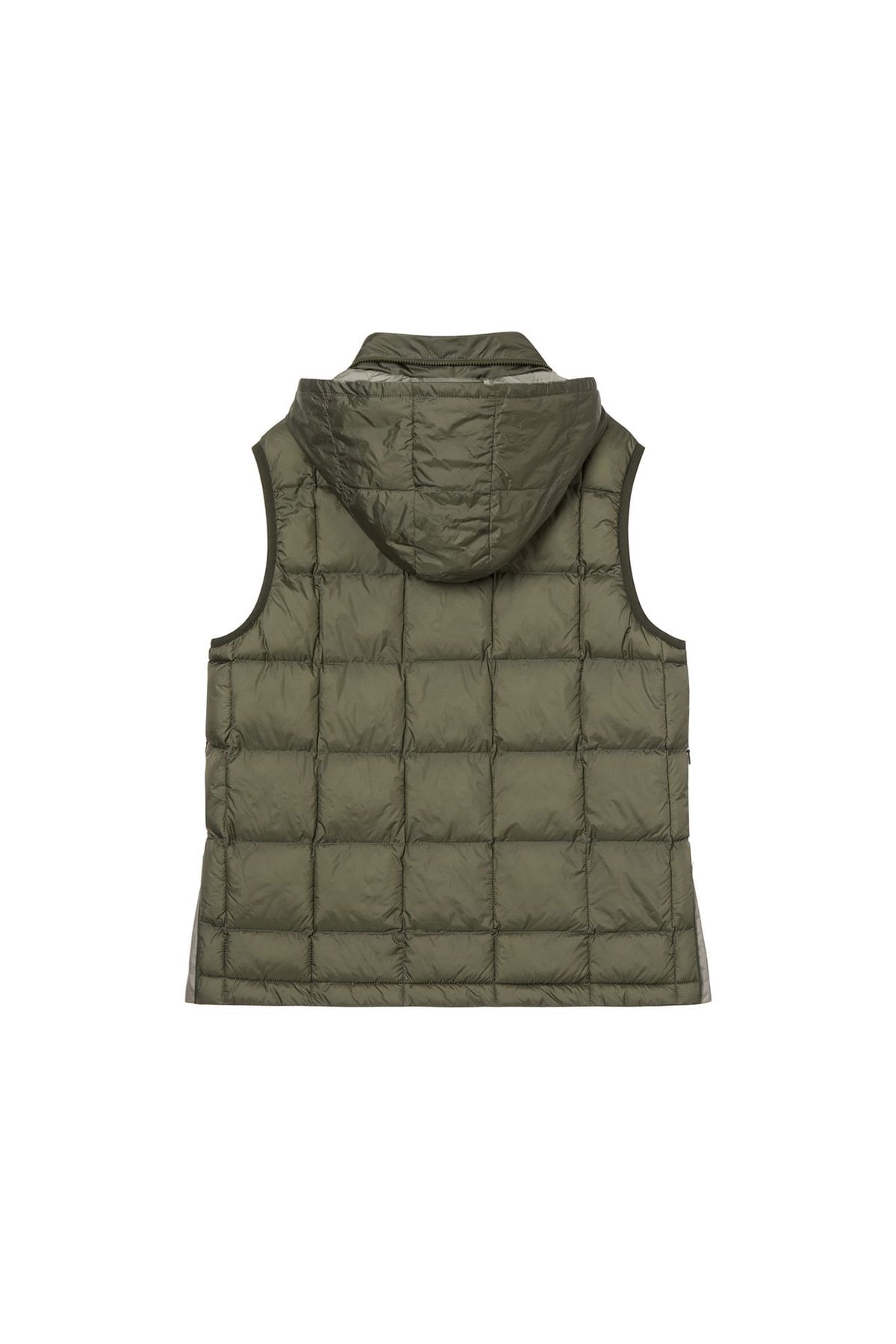 다이닛(DEINET) POINT WELLON HOOD VEST IN KHAKI
