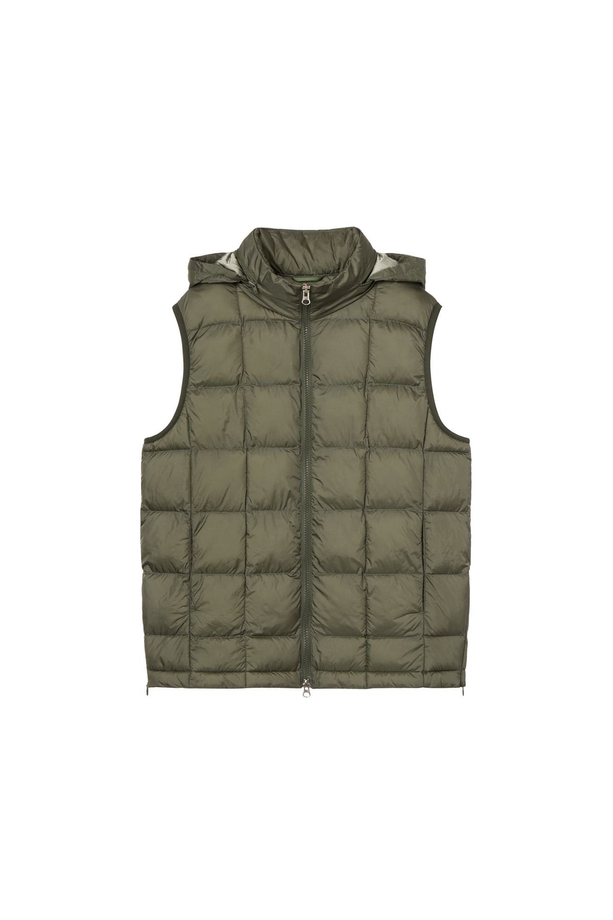다이닛(DEINET) POINT WELLON HOOD VEST IN KHAKI