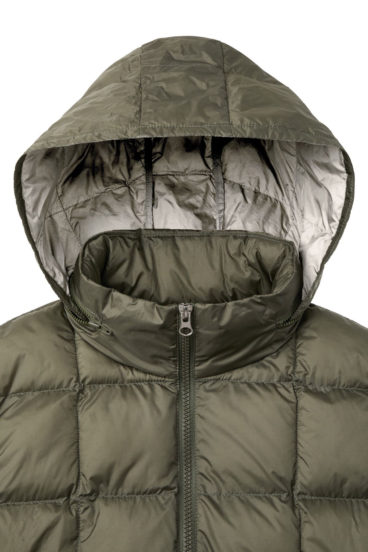 다이닛(DEINET) POINT WELLON HOOD VEST IN KHAKI