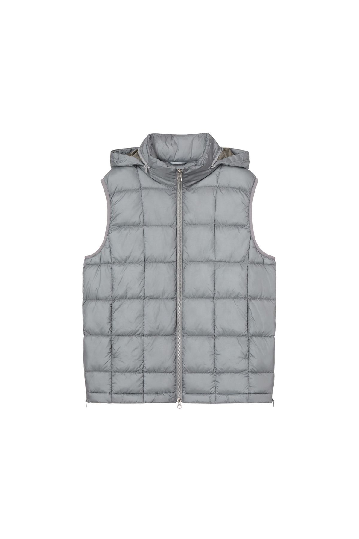 다이닛(DEINET) POINT WELLON HOOD VEST IN SILVER