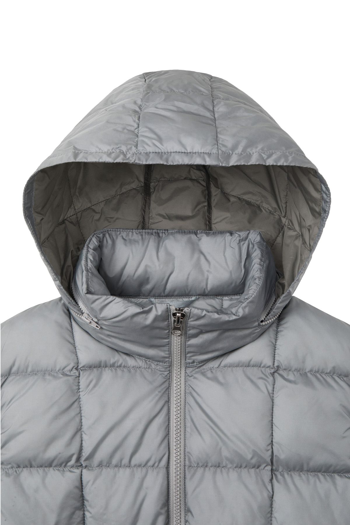 다이닛(DEINET) POINT WELLON HOOD VEST IN SILVER