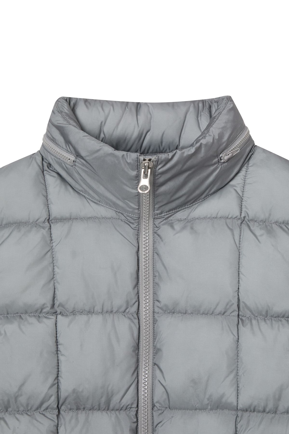 다이닛(DEINET) POINT WELLON HOOD VEST IN SILVER