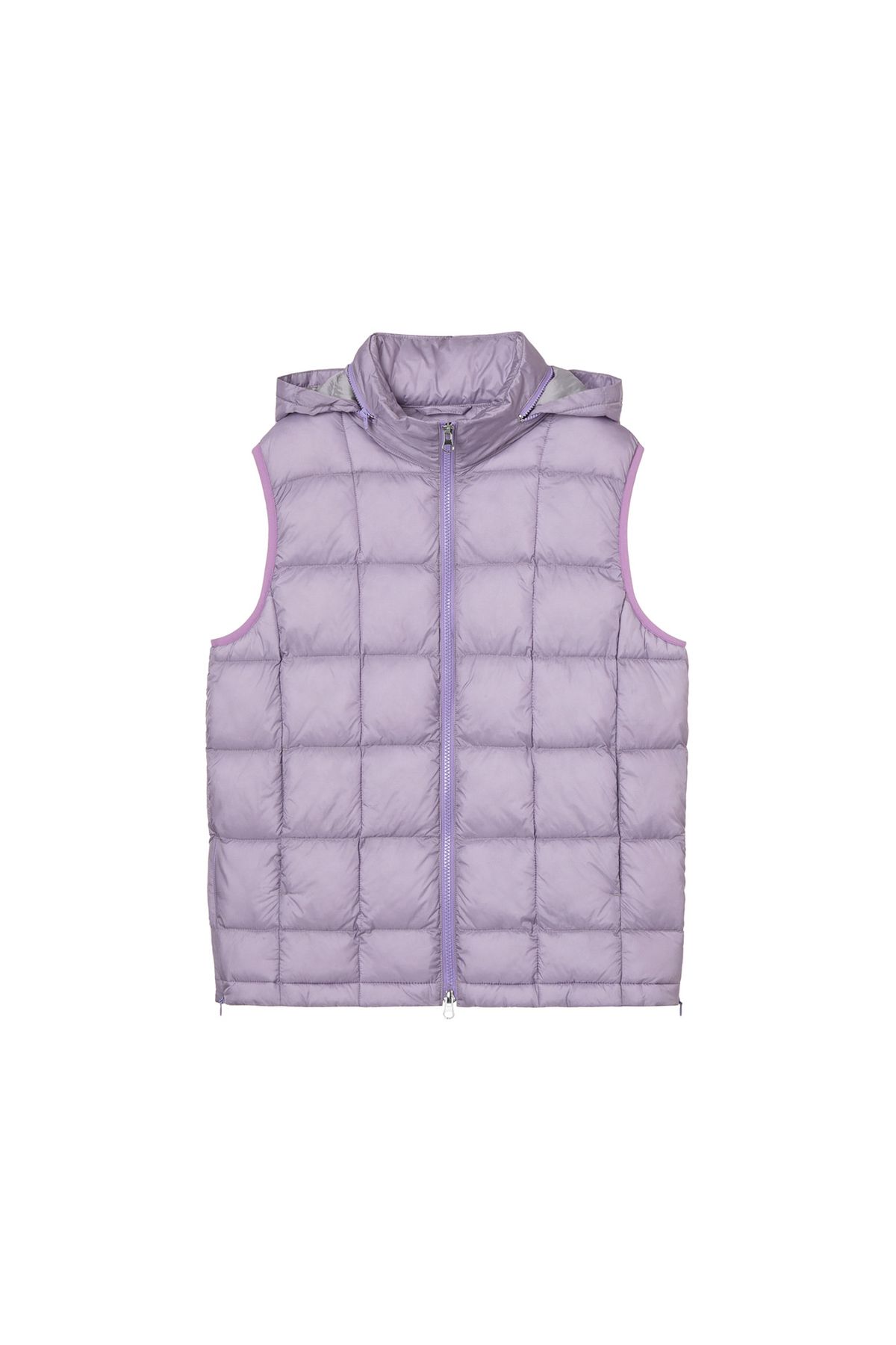 다이닛(DEINET) POINT WELLON HOOD VEST IN PURPLE