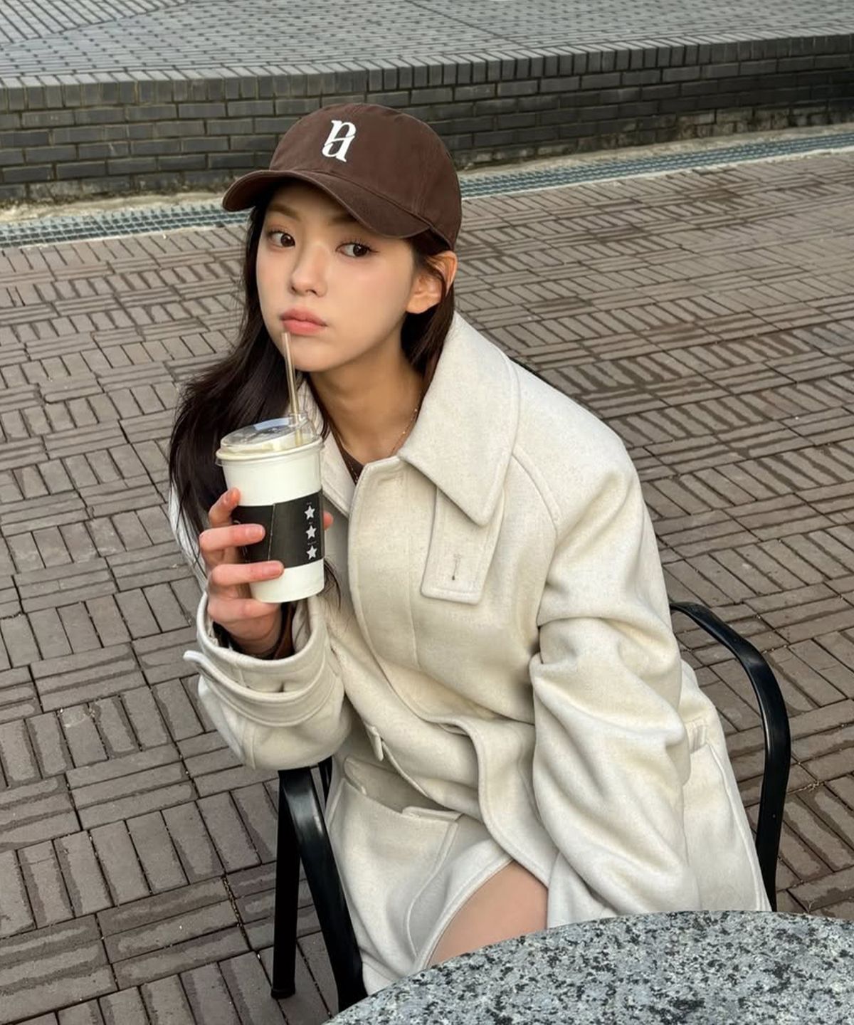 루 서울(RUU SEOUL) 시그니처 베이직 볼캡 브라운