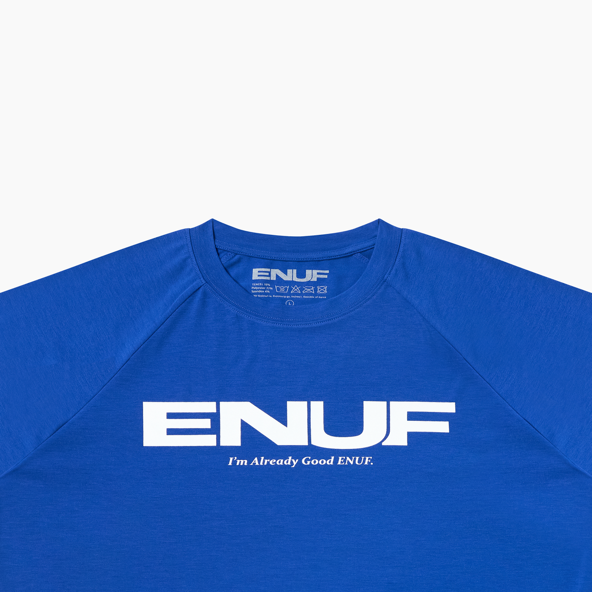 이너프(ENUF) ENUF 블루화이트 티셔츠