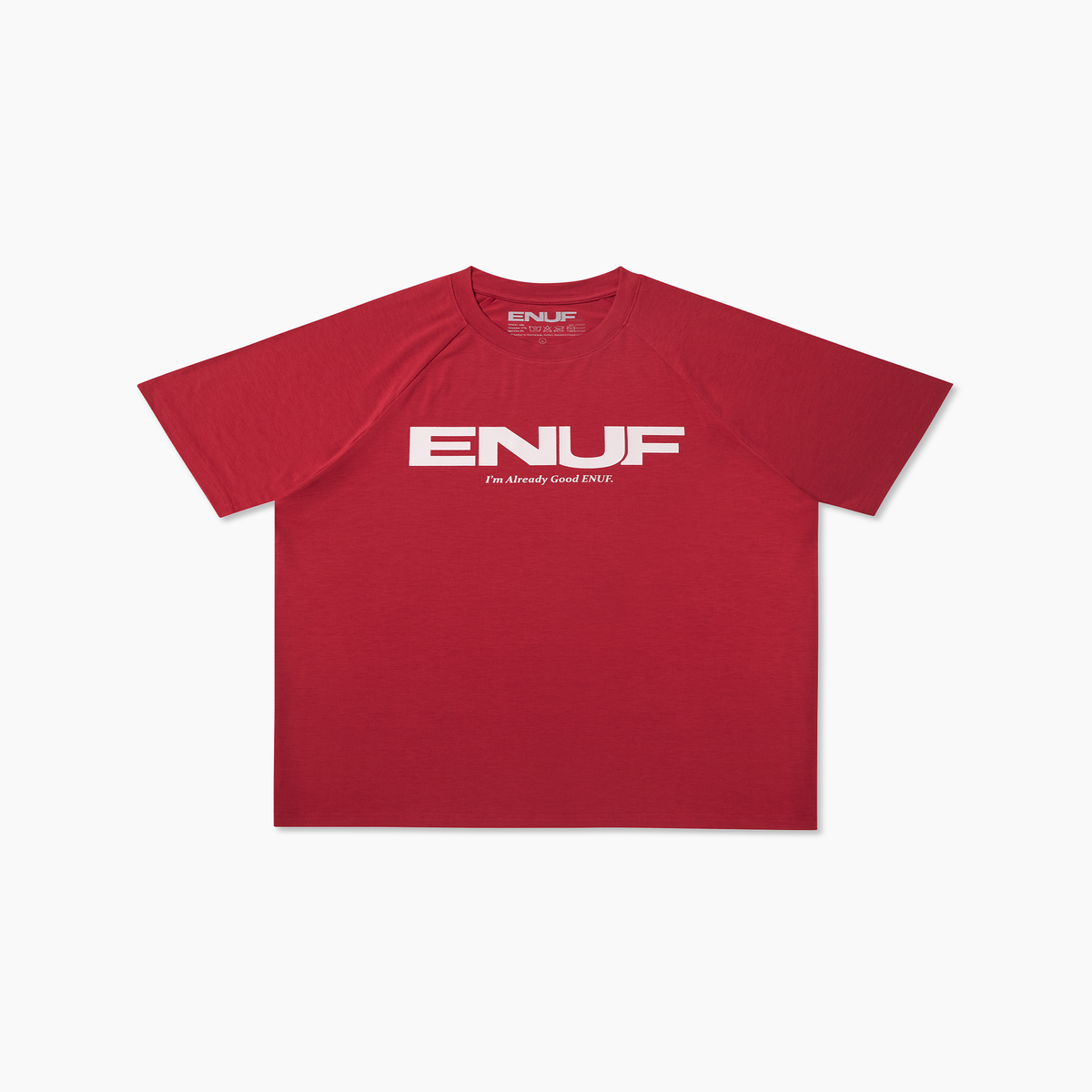 이너프(ENUF) ENUF 레드그레이 티셔츠