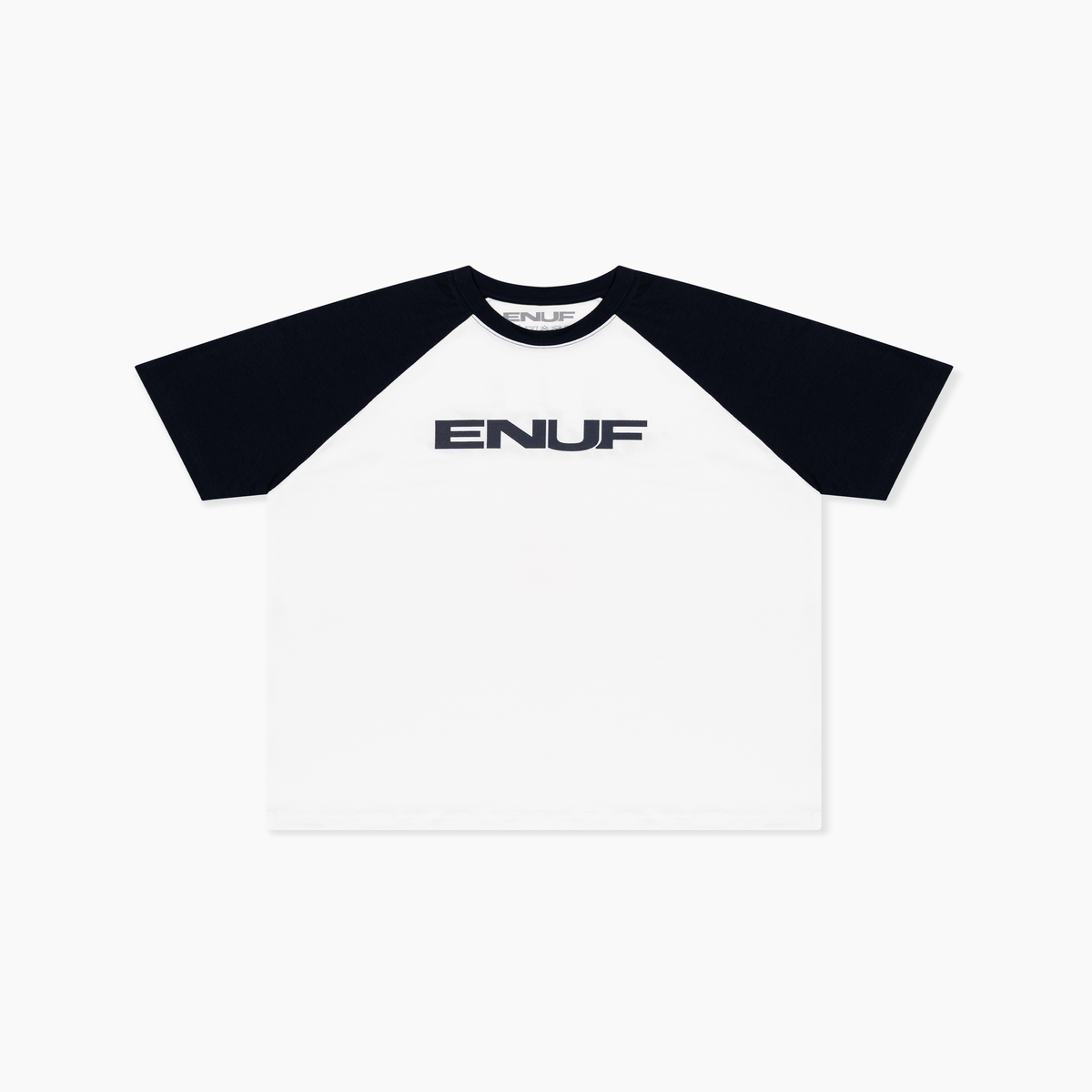 이너프(ENUF) ENUF 화이트/네이비 티셔츠