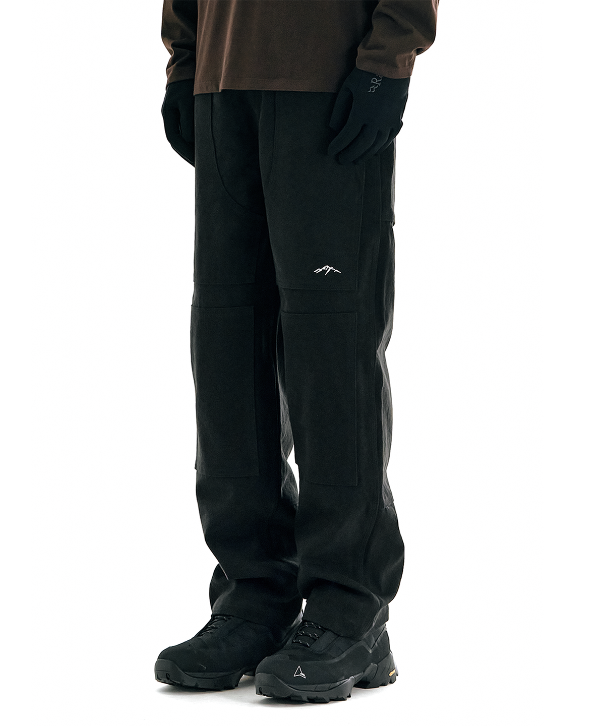 콜드웜(COLDWARM) Canvas Double Knee Pants (Black)